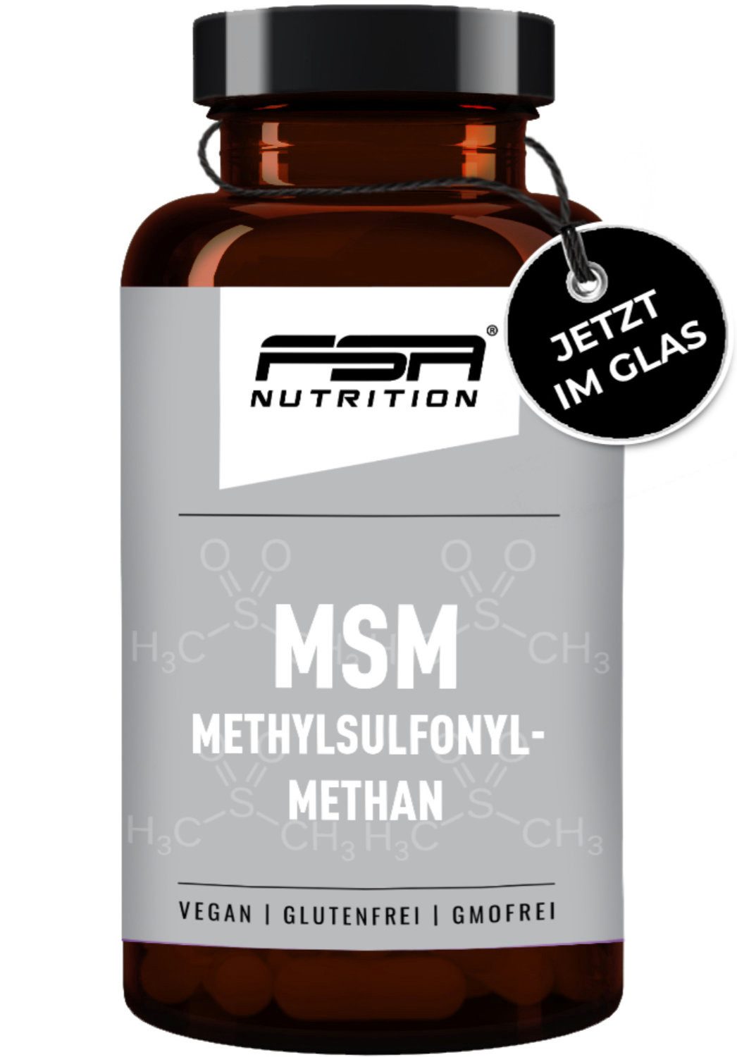FSA NUTRITION MSM Methylsulfonylmethan im Glas Kapseln, 120 er 108 g
