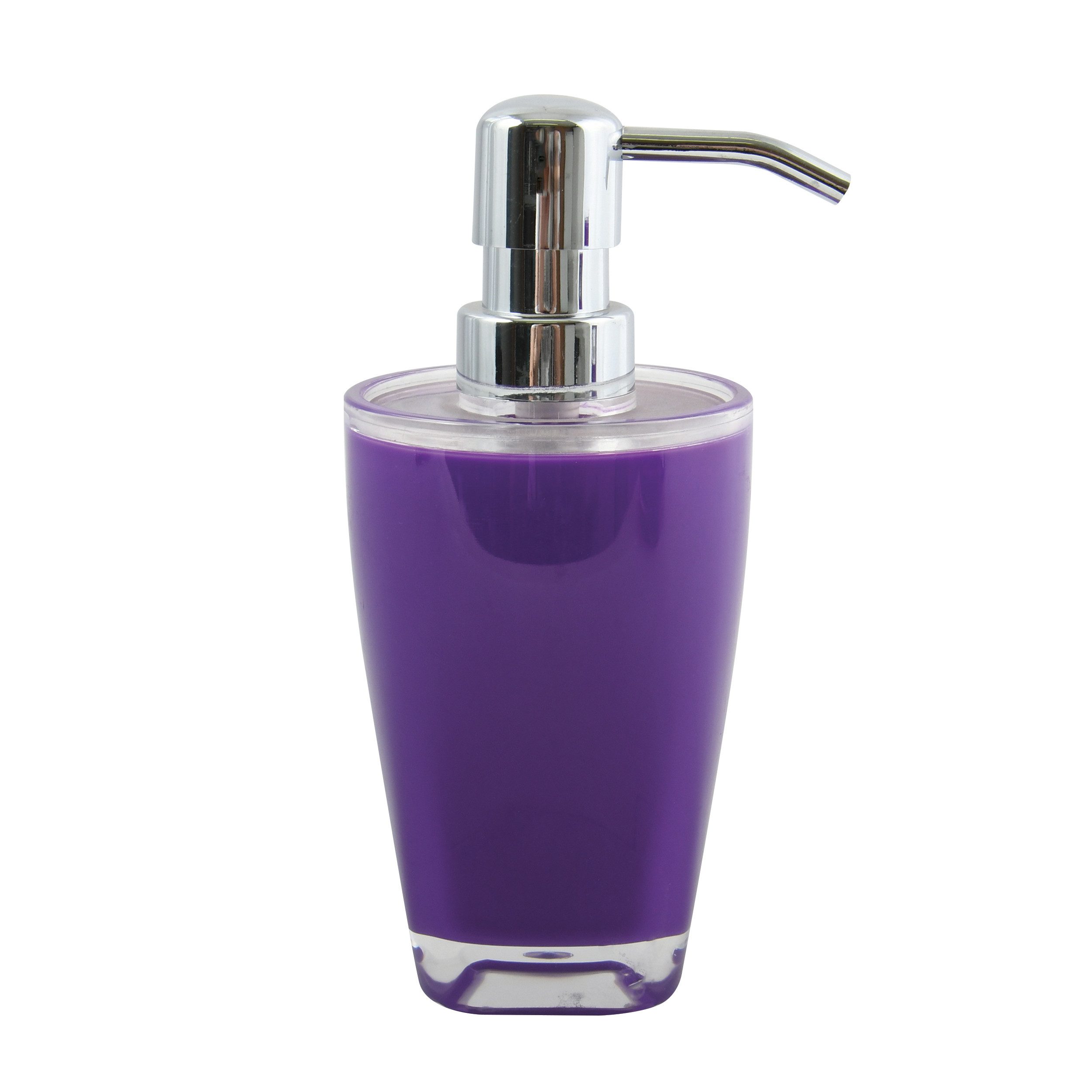 MSV Seifenspender MSV Seifenspender Flüssigseifenspender 300 ml Acryl Tahiti Lila