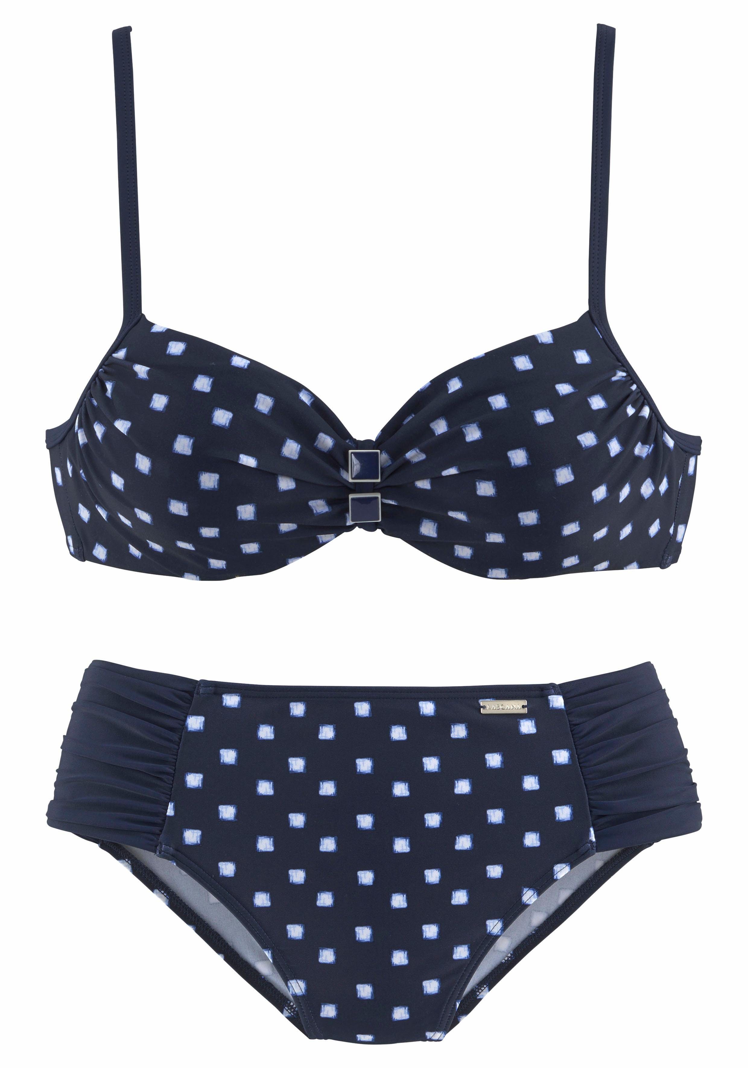 LASCANA mit marine-weiß Bügel-Bikini Zier-Accessoires