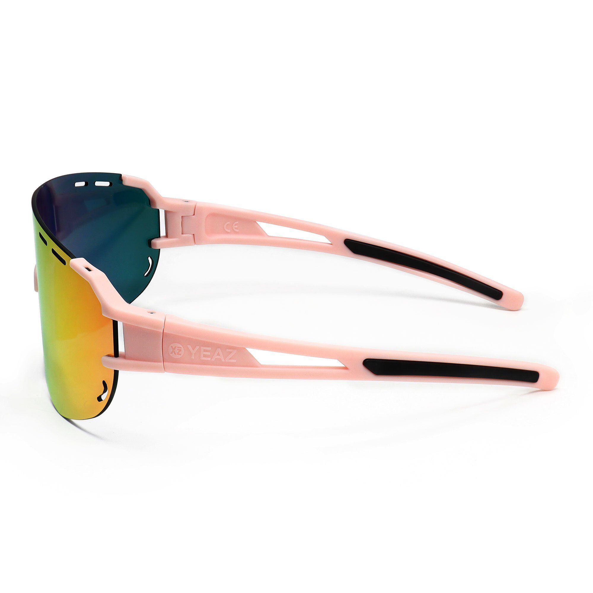 YEAZ Sportbrille SUNGLOW Sport-Sonnenbrille weiß/blau, Sport-Sonnenbrille