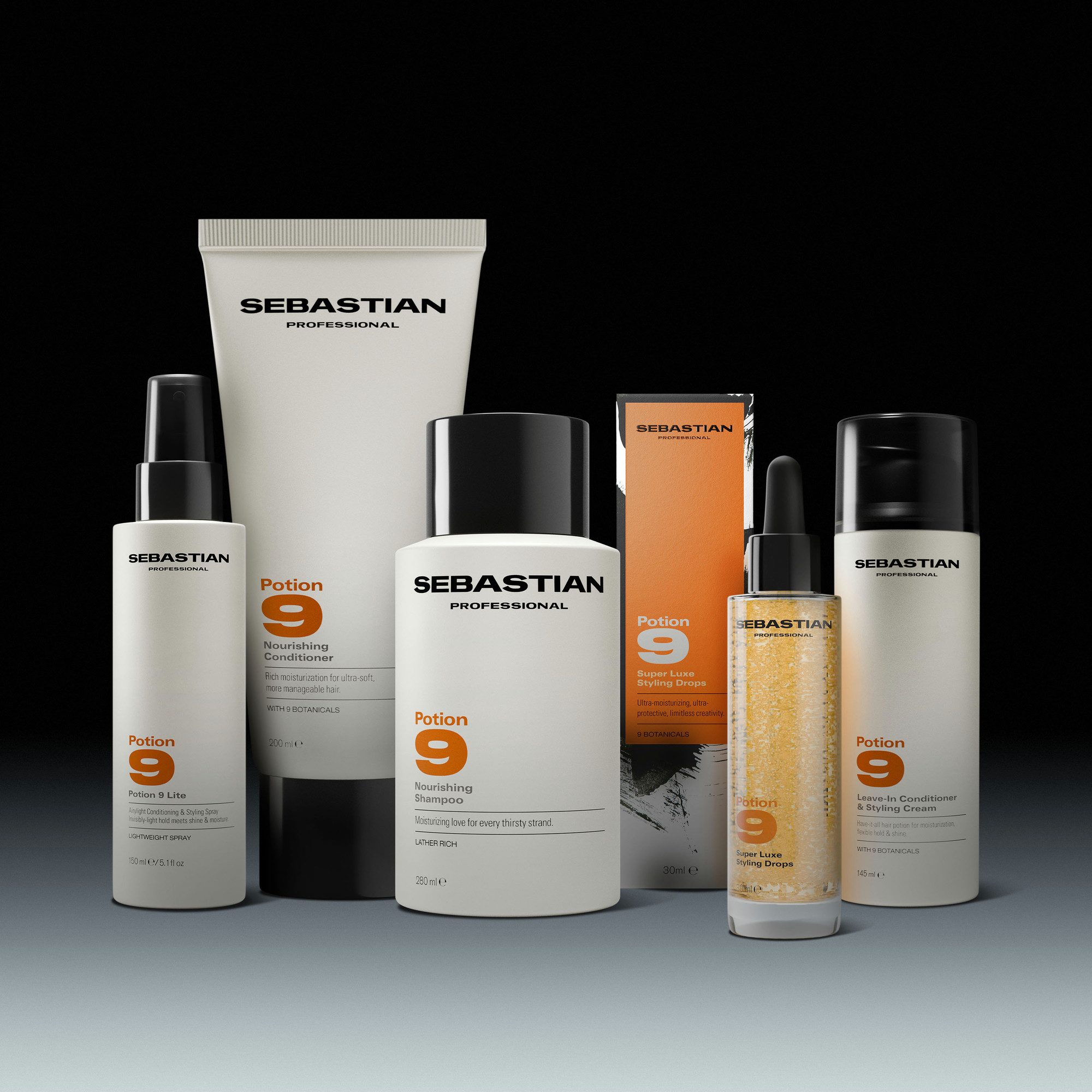 Sebastian Professional Haarshampoo Potion 9 Shampoo, für die tägliche Reinigung, regenerierende und reparierende Pflege
