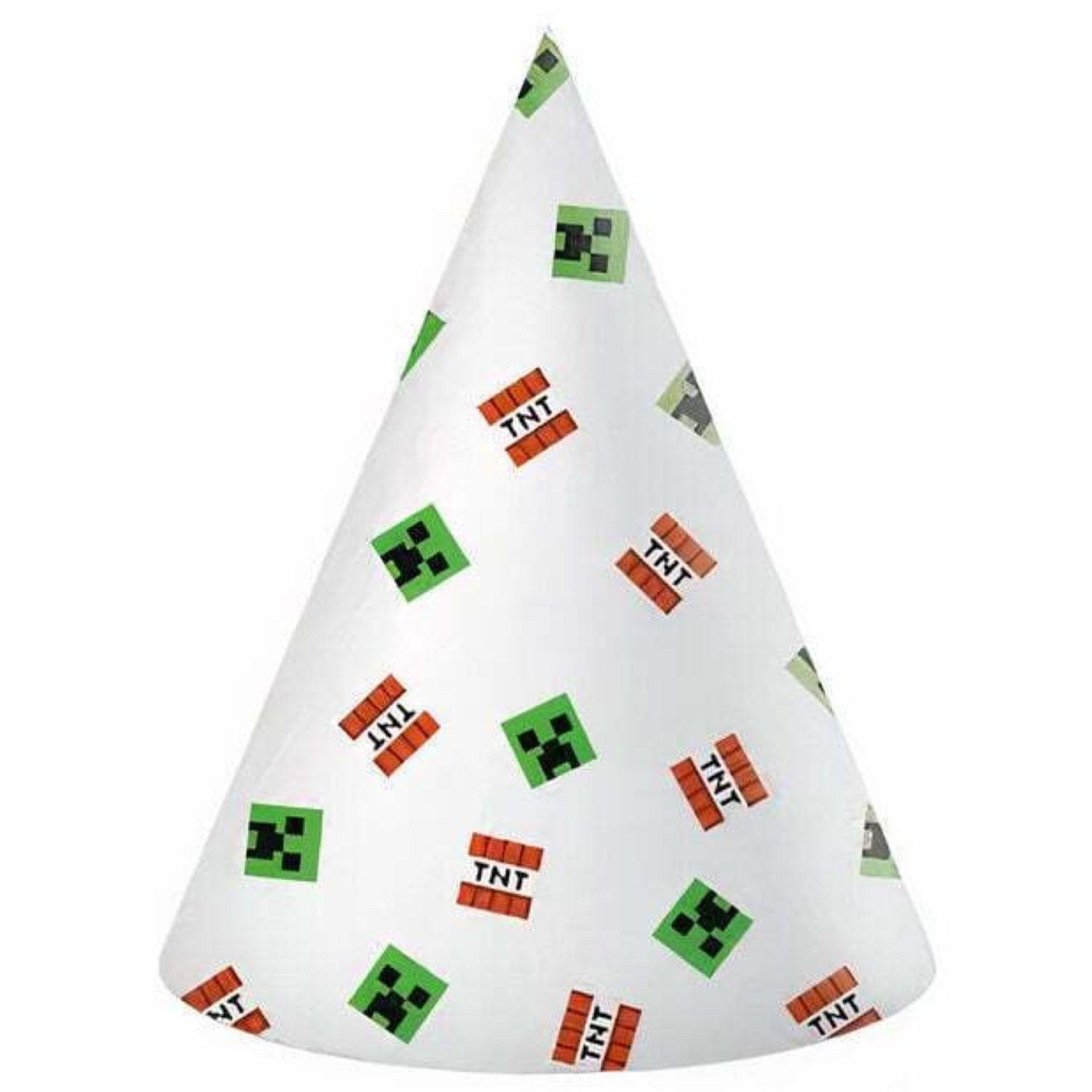 Procos Hängedekoration Partyhüte Minecraft, 6 Stück FSC