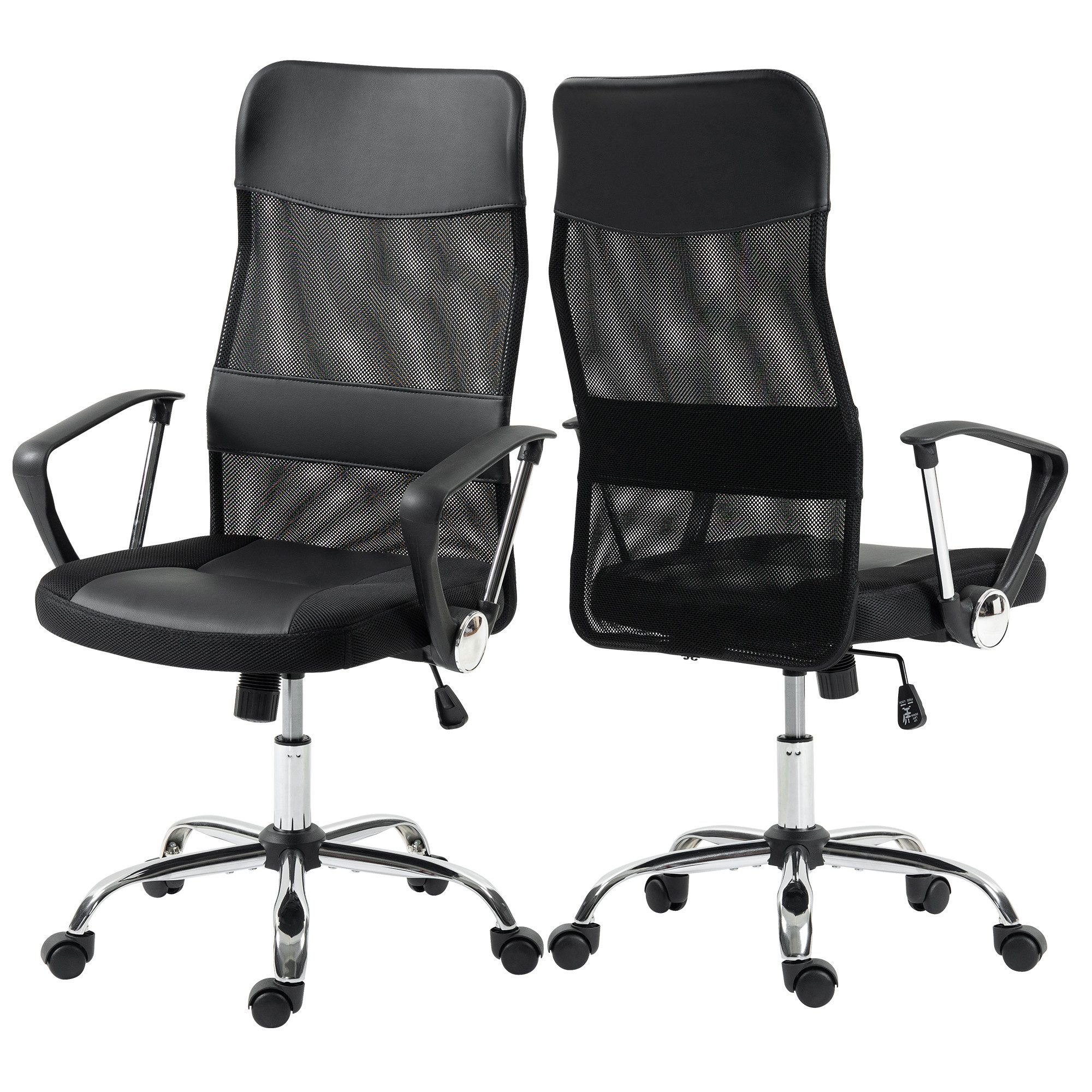 Duo Collection Bürostuhl Regensburg, mit verchromten Fußkreuz, Chefsessel