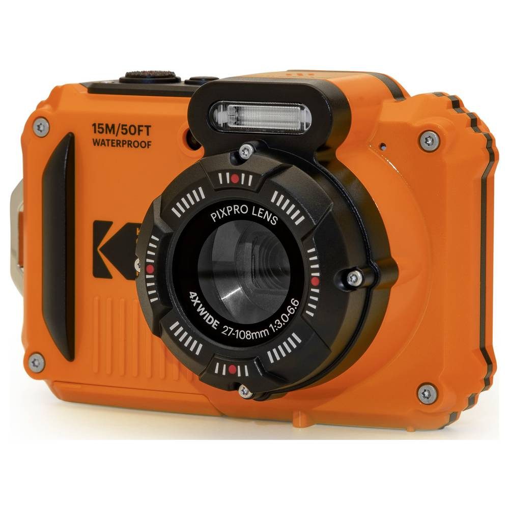 Kodak Digitalkamera 15 Megapixel Opt. Zoom: 4 x Orange inkl. Akku, inkl. Kompaktkamera (Bildstabilisierung, WiFi, Wasserdicht, Unterwasserkamera, Stoßfest) – Bild 5 von 5