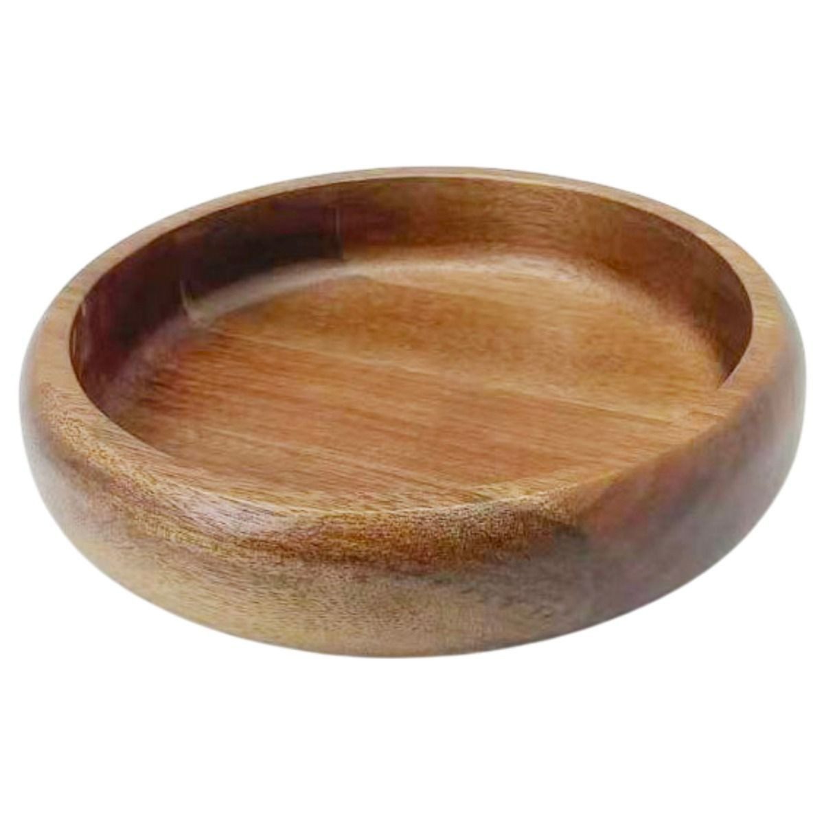 Bricard Servierschale Flache Massivholz-Schale im minimalistischen Design Akazie Holz, (1-tlg)