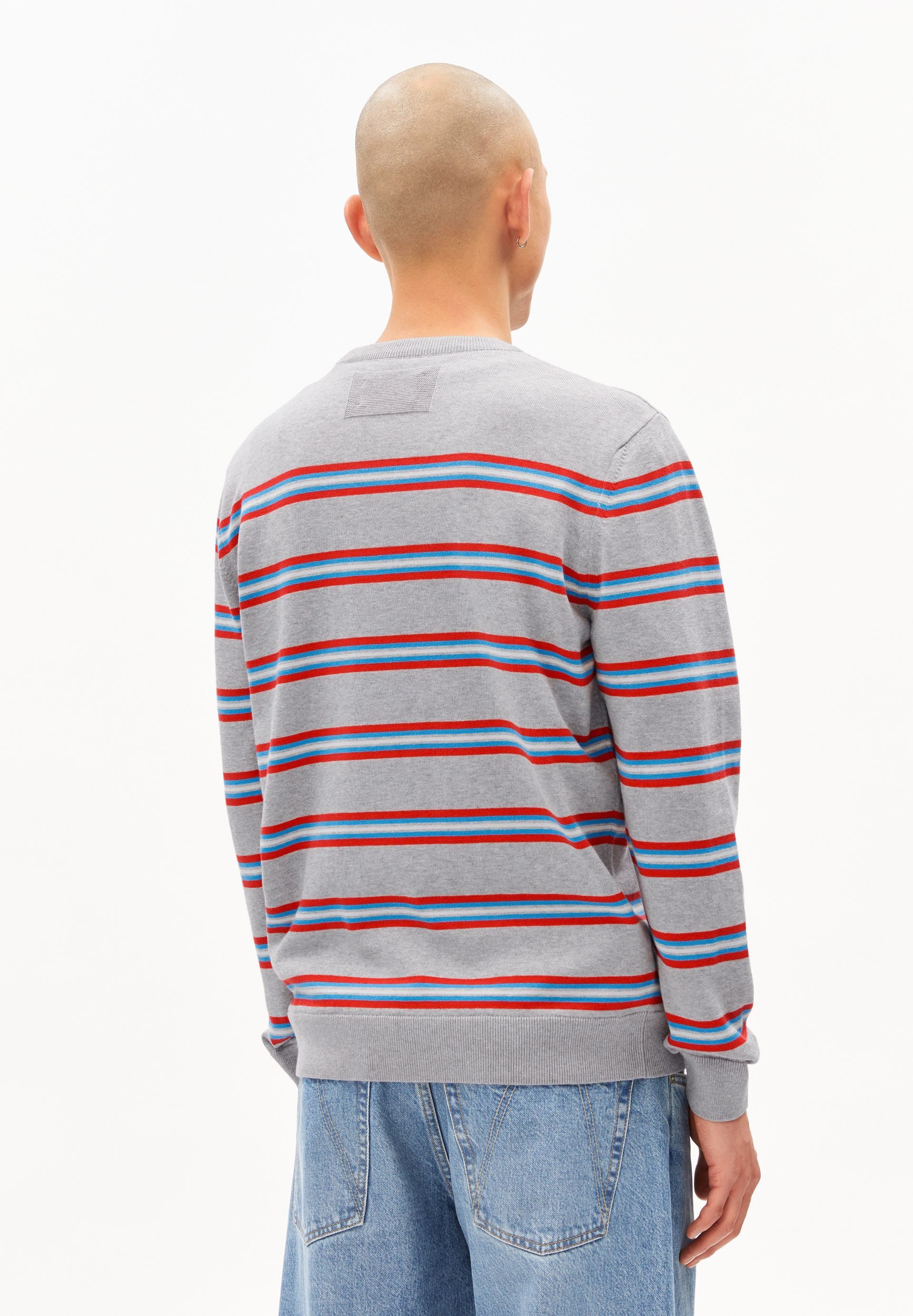 Armedangels Strickpullover LOUKAA FINE STRIPE Pullover aus Bio-Baumwolle Regular Fit