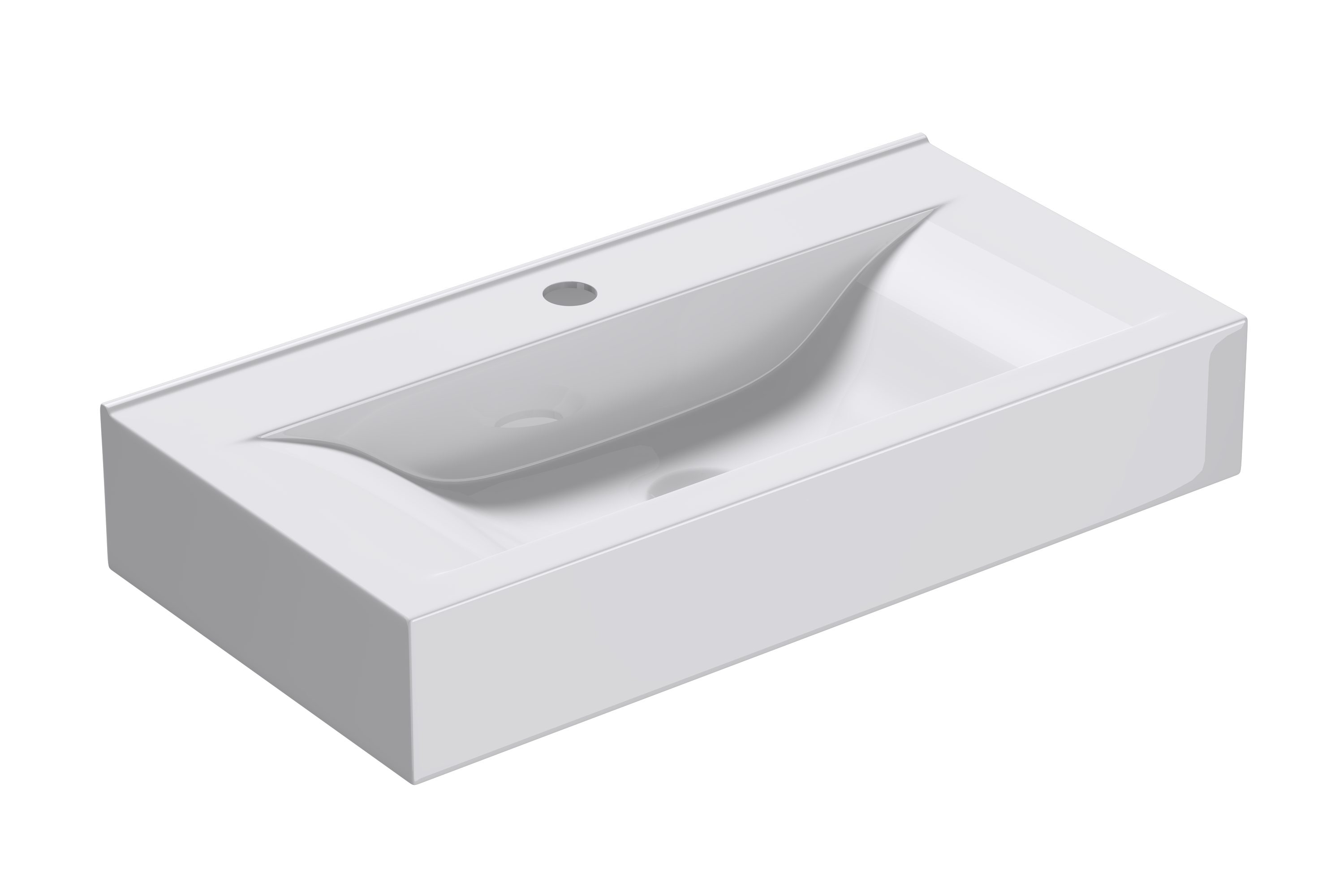 doporro Waschbecken Aufsatzwaschbecken Waschschale Waschbecken Keramik weiß günstig online kaufen