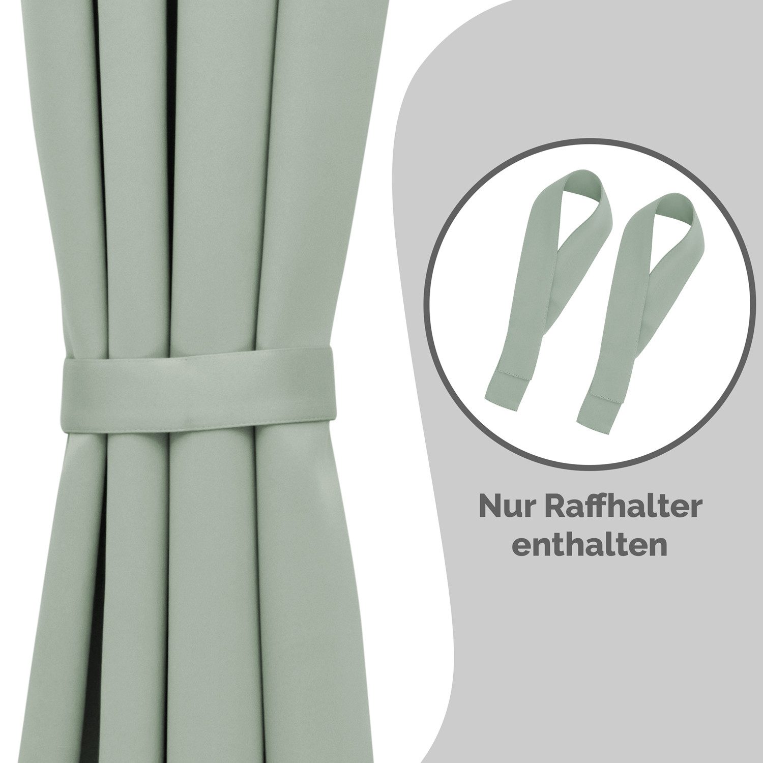 Blumtal Raffhalter Raffhalter für Vorhänge 2er-Set, Raffhalterung in 72x5 cm, Gardinen, Dekoschals, Gardinenschienen, Vorhänge, Schiebegardinen, für Stoffe und  – Bild 4 von 5