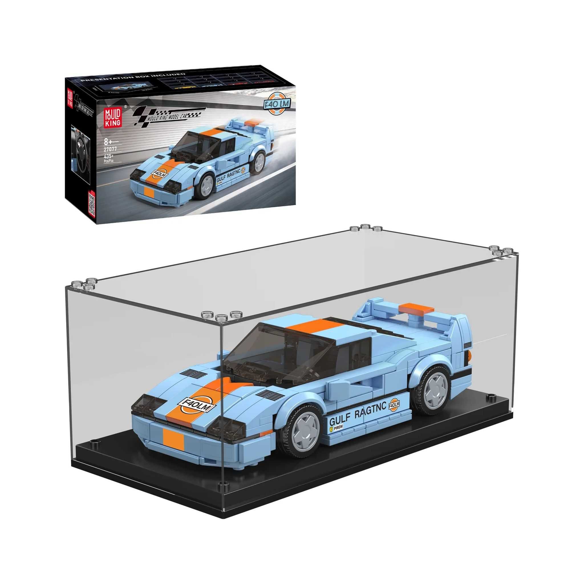 Mould King 27077 - Sportwagen F40 LM inkl. Vitrine (Mould King) Spielbausteine