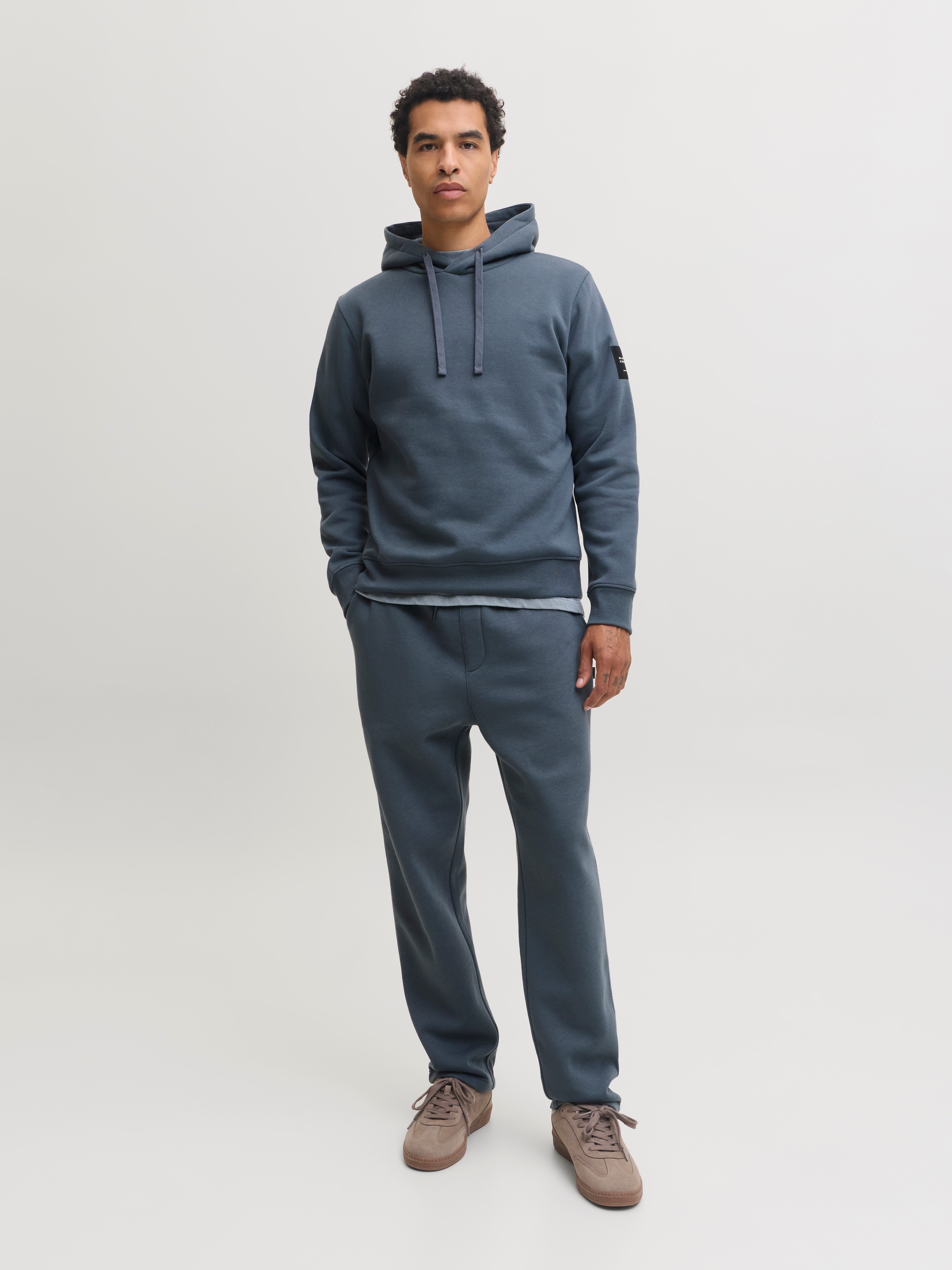 Jack & Jones Sweathose JPSTKANE BRADLEY UNCUFFED SWT PANTS NOOS Materialmix, relaxed fit – Bild 3 von 5