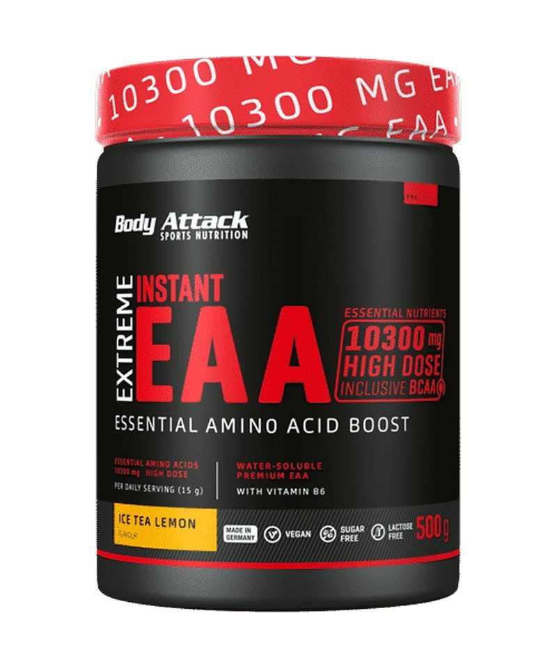Body Attack Extreme Instant EAA - 500g - Natural Pulver, 500 g, Pulver