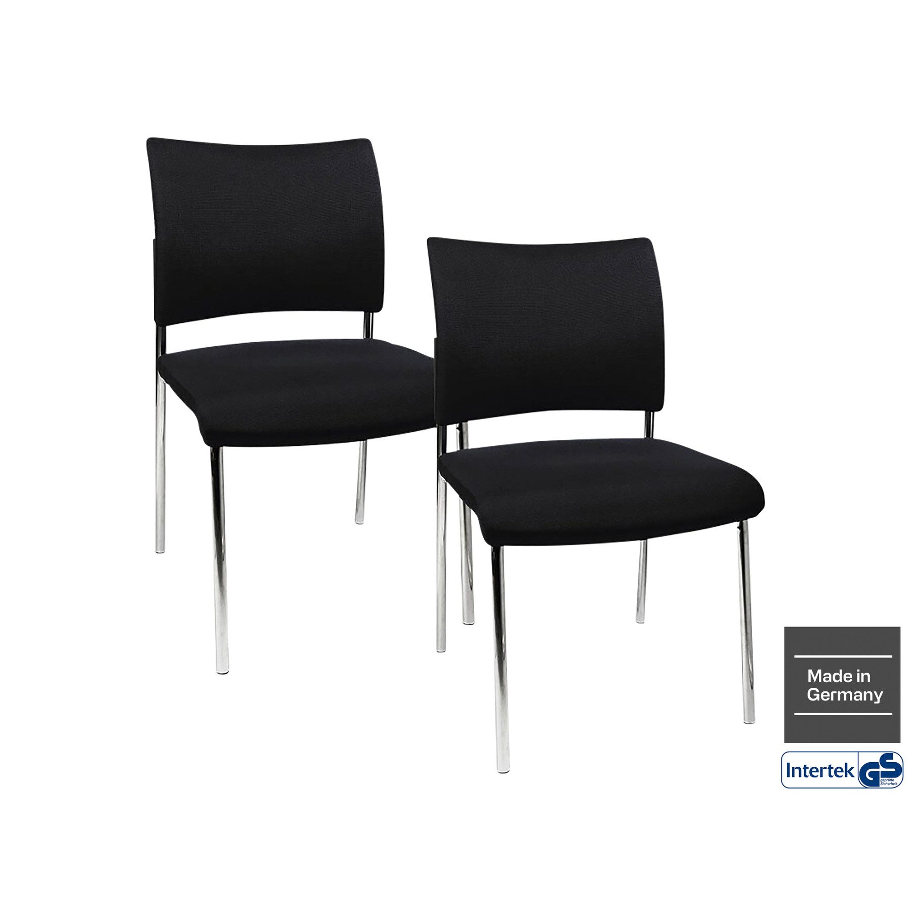 TOPSTAR Besucherstuhl TOPSTAR Besucherstuhl Visit 10 Polster schwarz 2er Pack