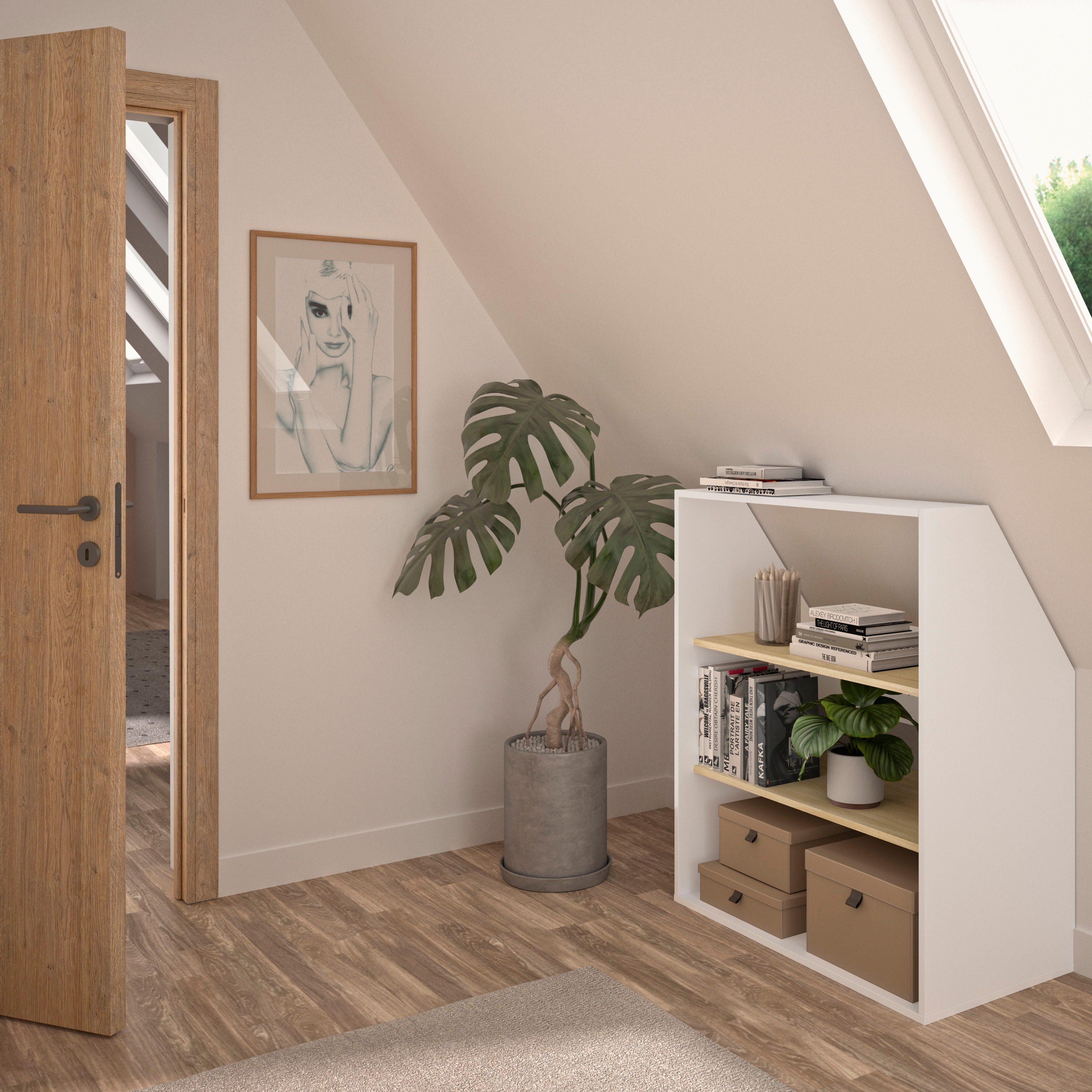 Gami Kleiderschrank "UNDER", Schrägschrank mit einer Tür günstig online kaufen