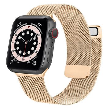 Diida Smartwatch-Armband Uhrenarmband,Watch Band,für Apple Watch1-7,Vintage-Gold/Roségold, 38 x 40 x 41 mm
