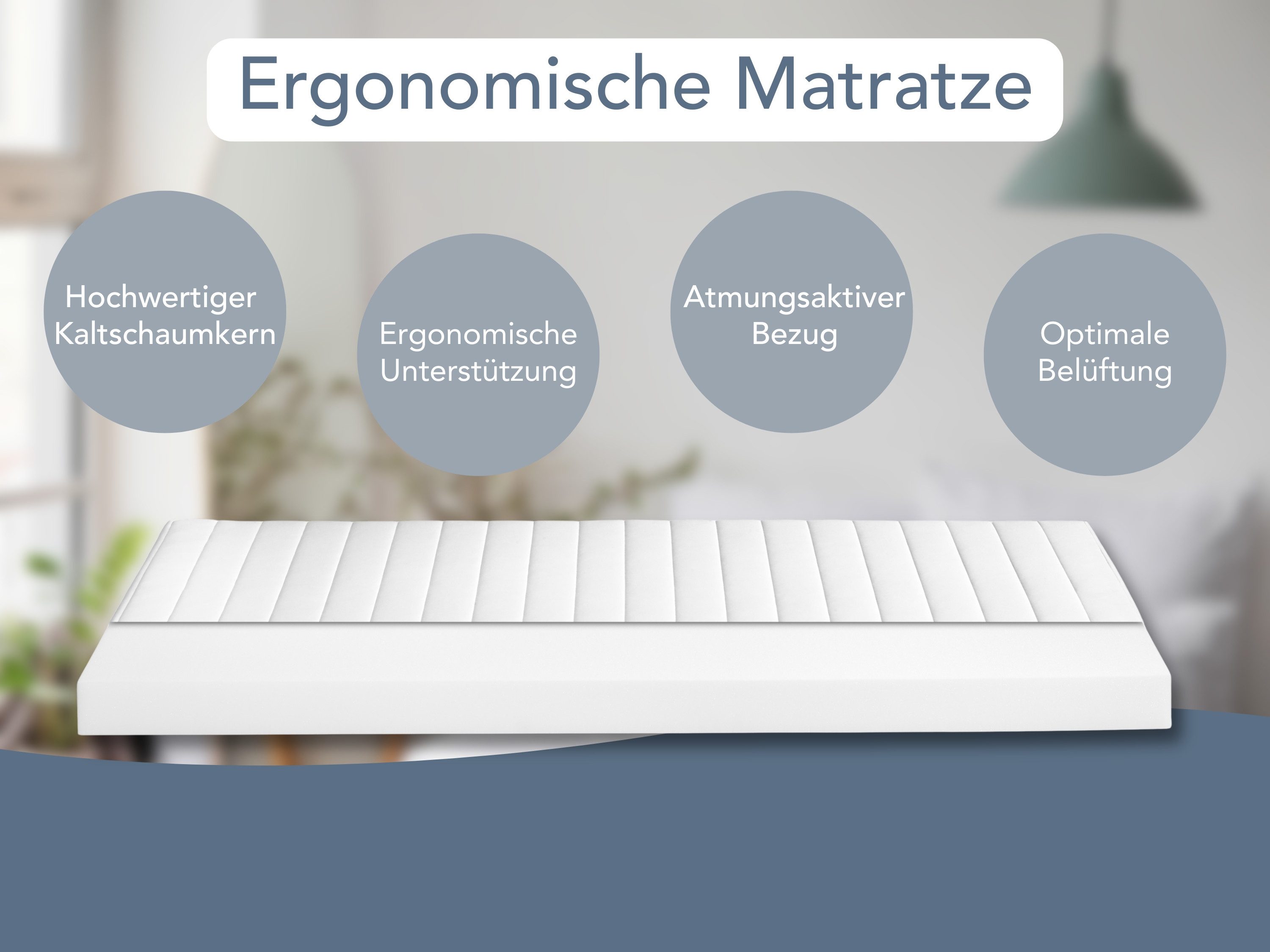 Kaltschaummatratze Pure, Schaummatratze, Rollmatratze in verschiedenen Härt günstig online kaufen