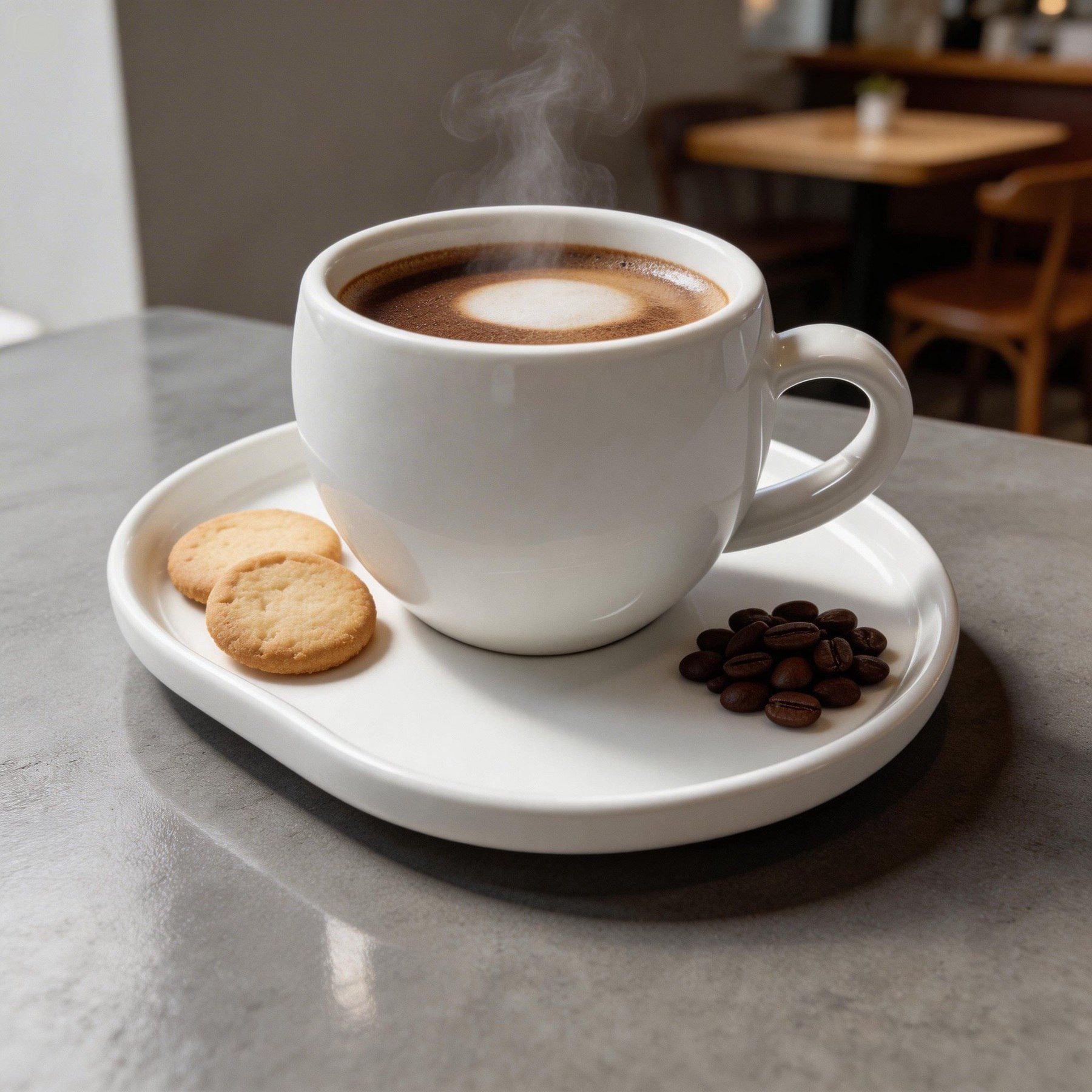 Mulex Tasse AURA Kaffeetassen Set weiss, 12-tlg., Porzellan, Spülmaschinengeeignet