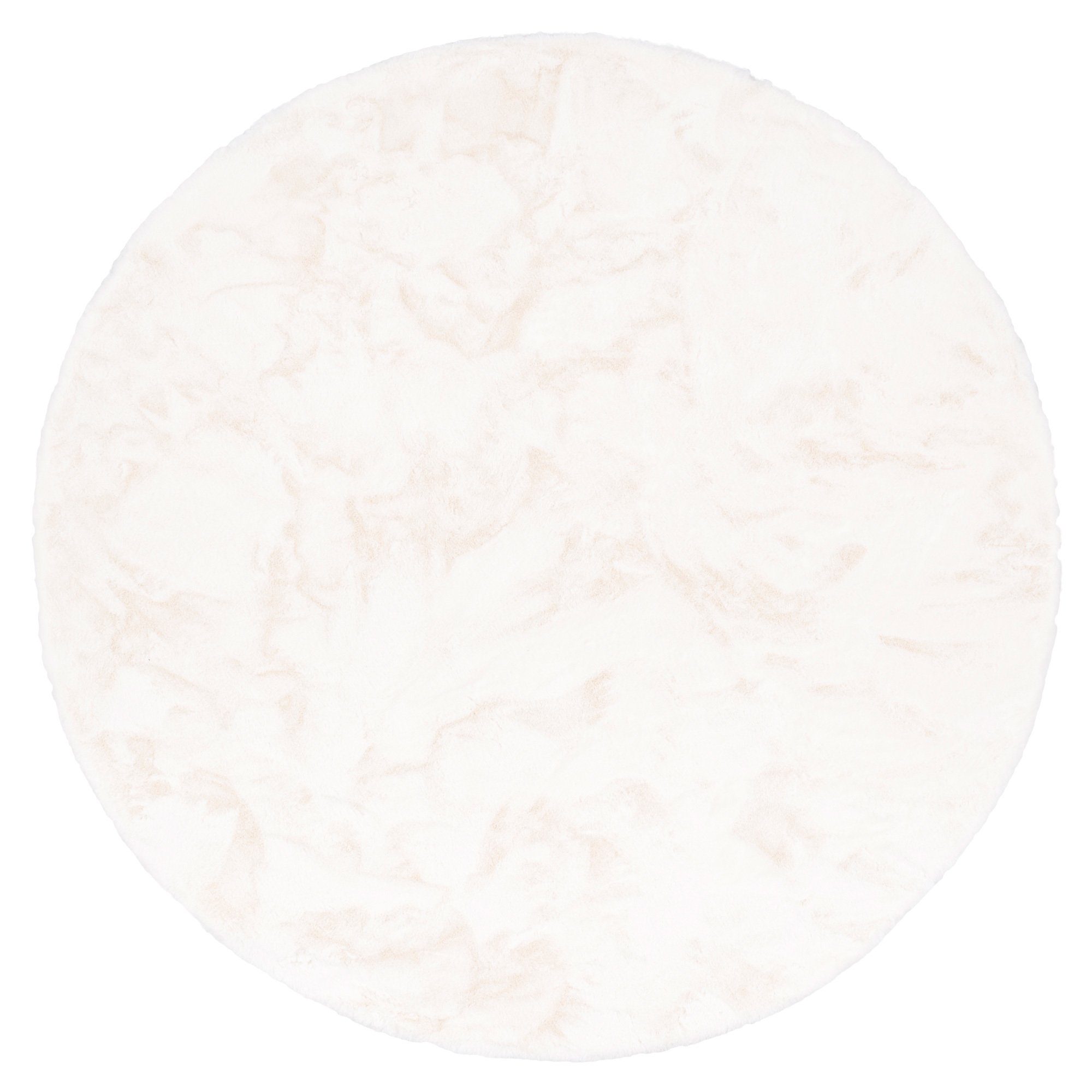 Pergamon Fellteppich Fellteppich Luxus Super Soft Plush Rund, Rund, Höhe: 25 mm