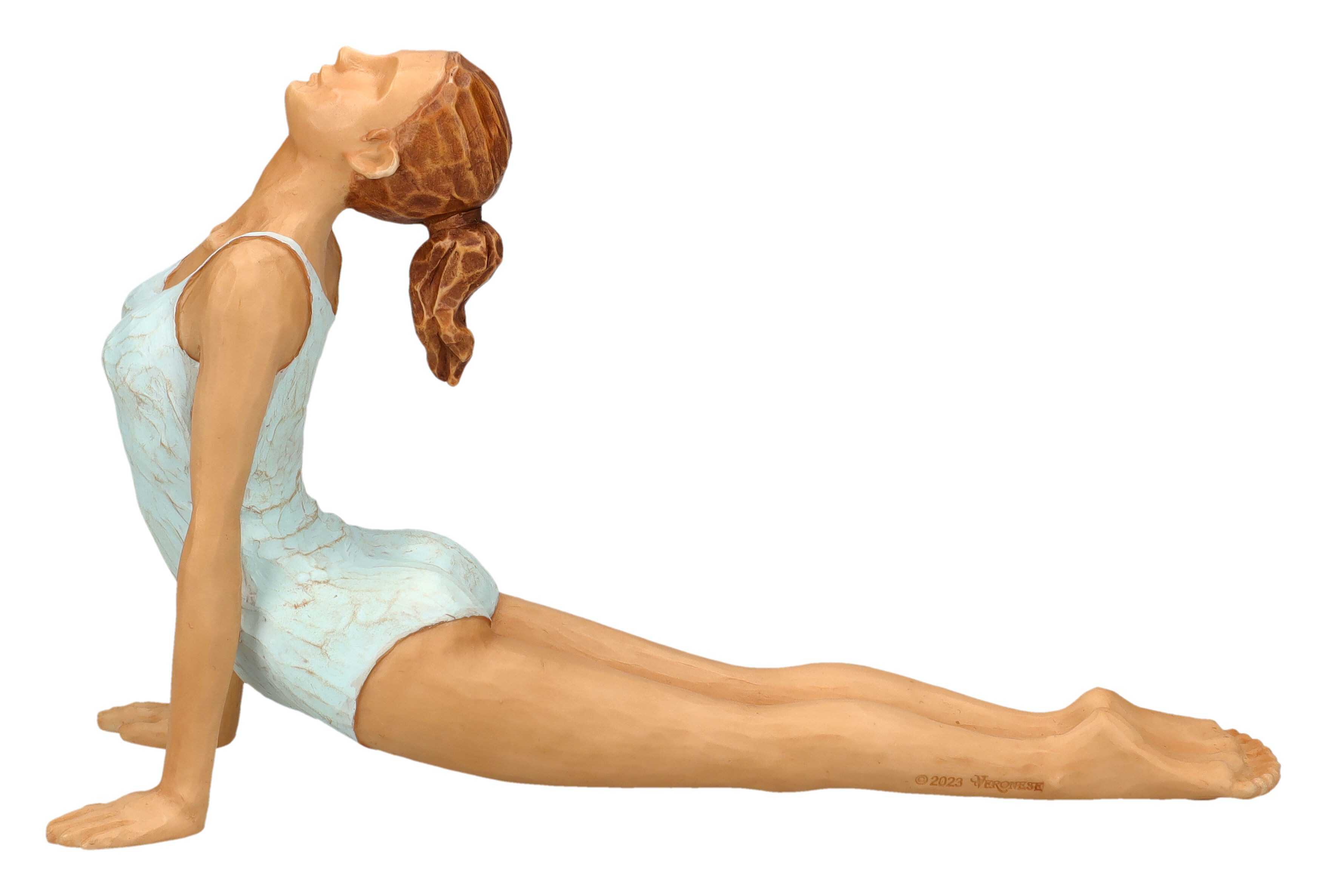 Figuren Shop GmbH Dekofigur Yoga Figur Frau Abstrakt - Kobra Pose - Veronese Dekofigur Dekoration
