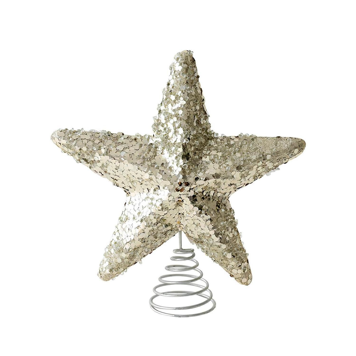 LuxusKollektion Christbaumspitze Weihnachtsbaumspitze Stern Gold
