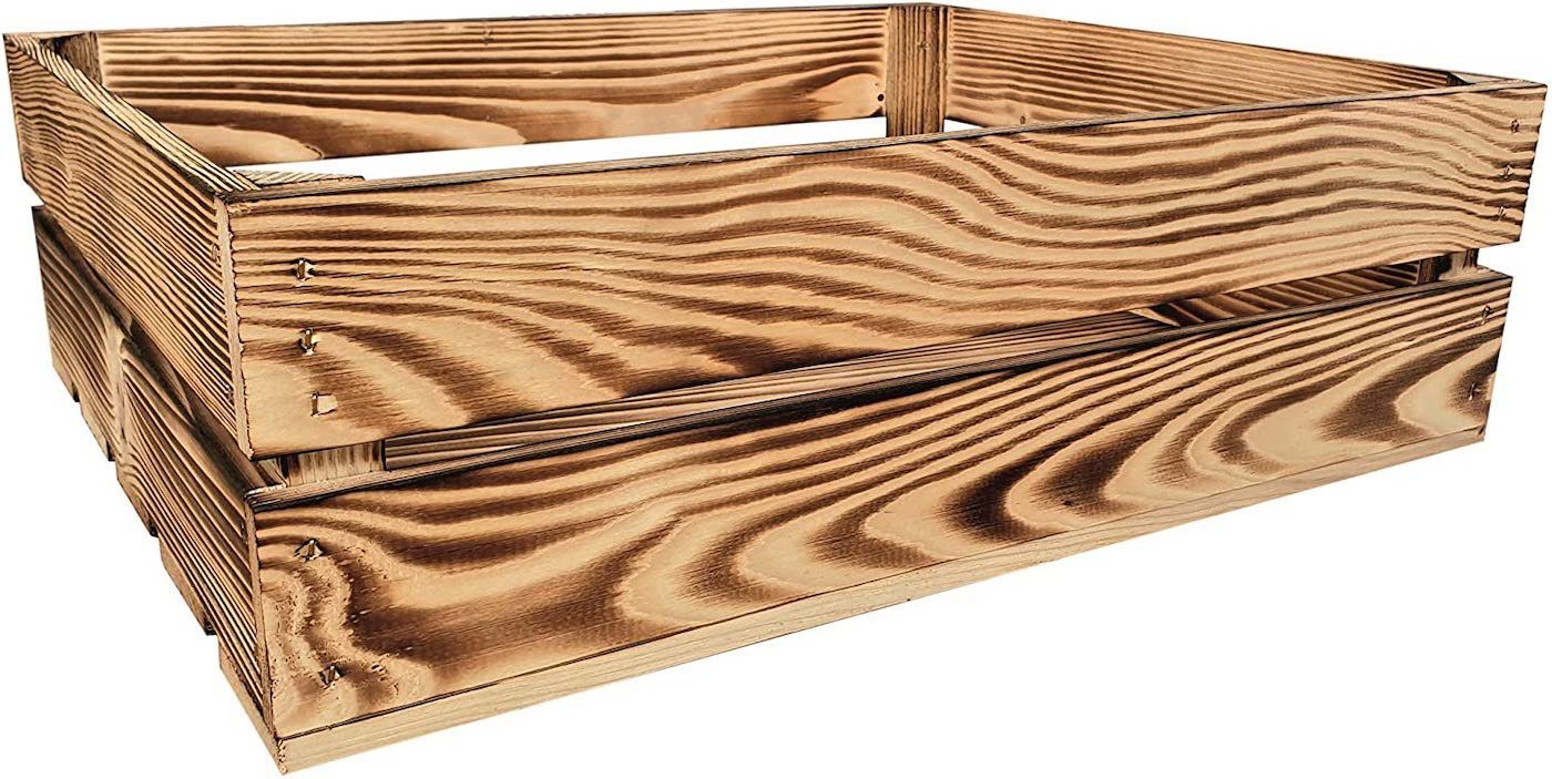 sunnypillow Holzkiste Holzkisten Obstkisten Apfelkisten in vielen Farben zur Auswahl, Einzelkiste 50x20x15cm