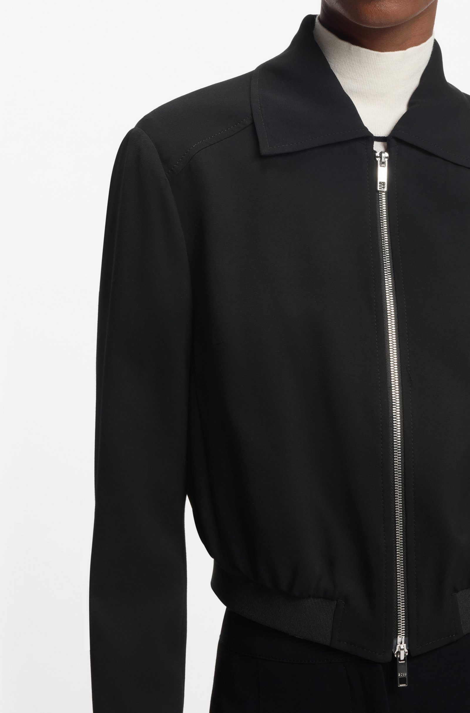 BOSS Jackenblazer Jocalena aus Krepp-Gewebe (1-tlg)