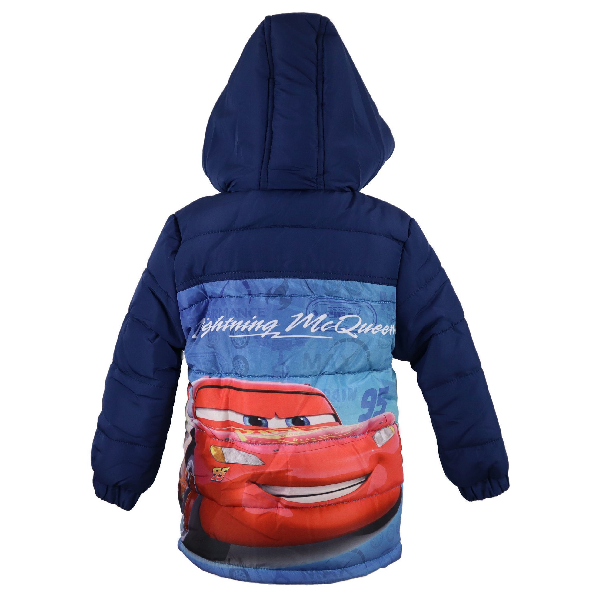 Disney Cars 3 Winterjacke Lightning McQueen Kinder Jacke in Blau, Gr. 98  bis 128