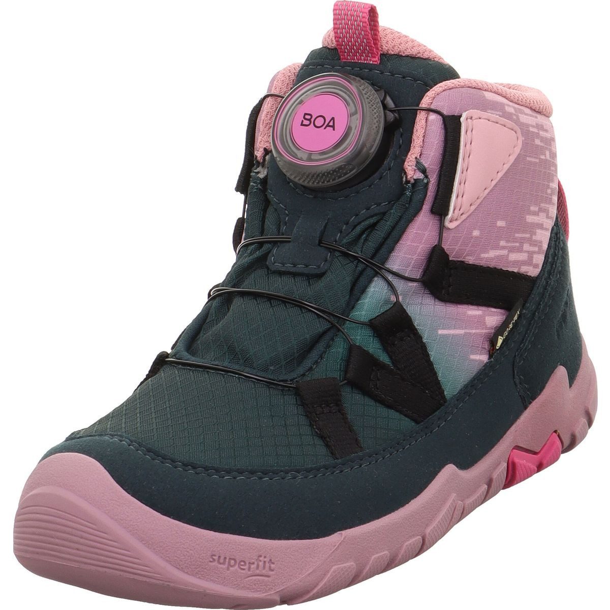 Superfit Trace Outdoorschuh Hochwertige, wasserdichte Sneaker für aktive Jungen mit BOA®