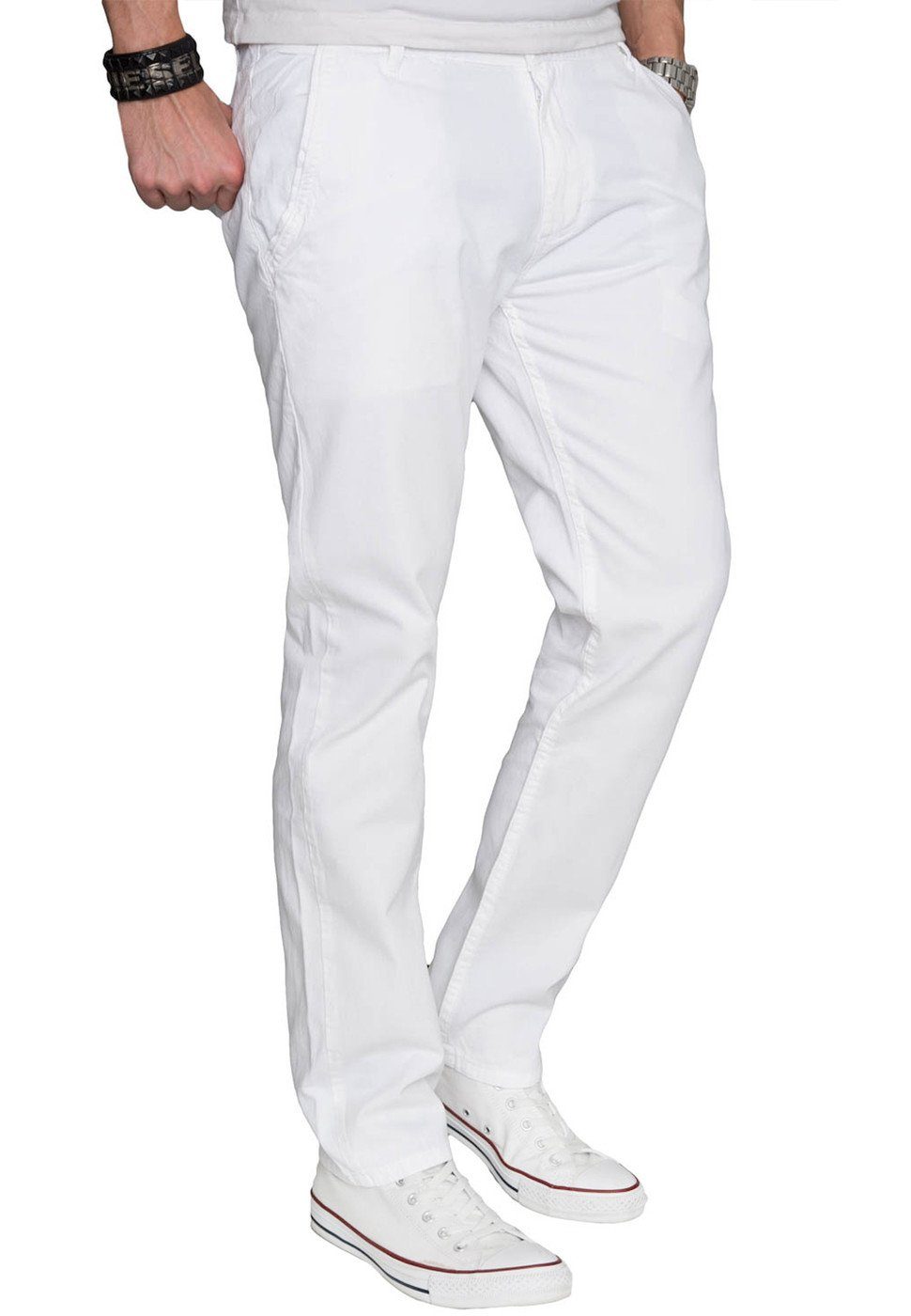 Alessandro Salvarini Chinohose A. Salvarini Herren Designer Chino Stoff Hos günstig online kaufen