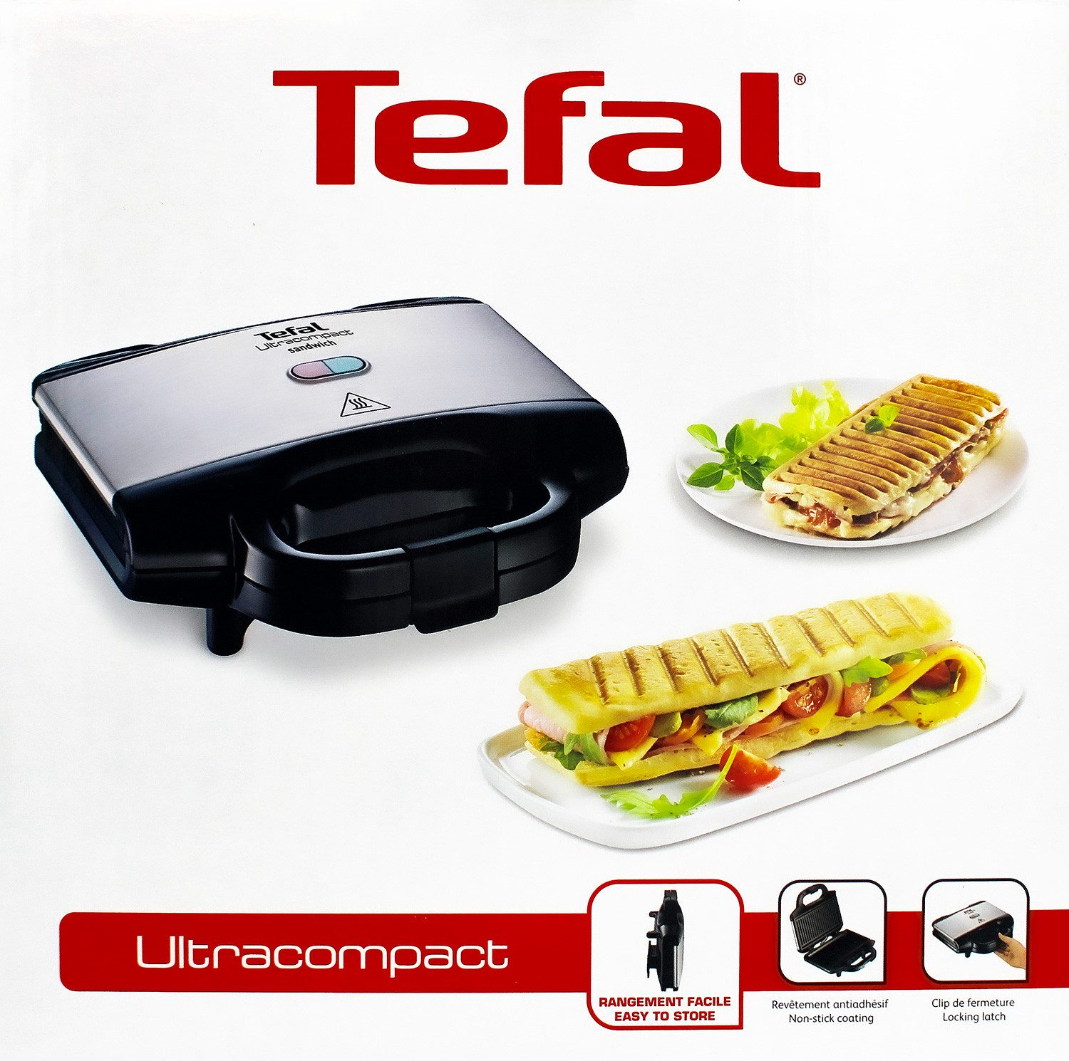 Sandwichmaker Tefal SM157236 Ultrakompakt Sandwichmaker