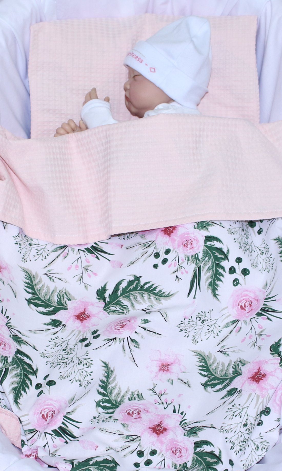 Babydecke Babydecke Waffelpiqué Baumwolle Kuscheldecke Kinderwagendecke, günstig online kaufen