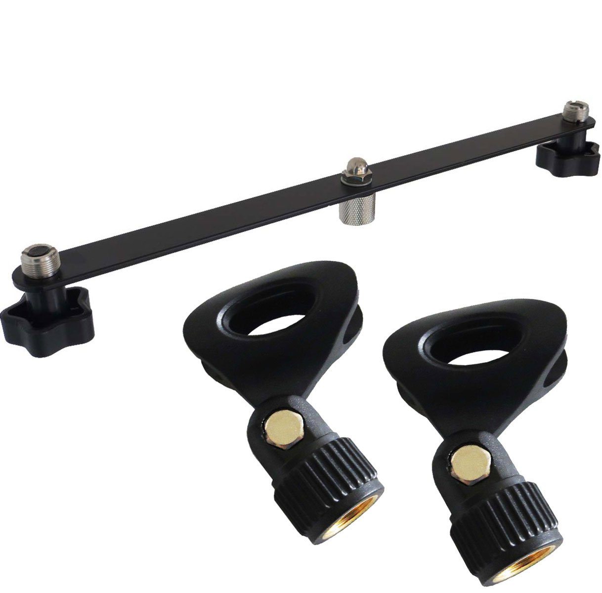 Mikrofonständer keepdrum STB01 Stereo Bar mit 2x Mikrofon Klammer