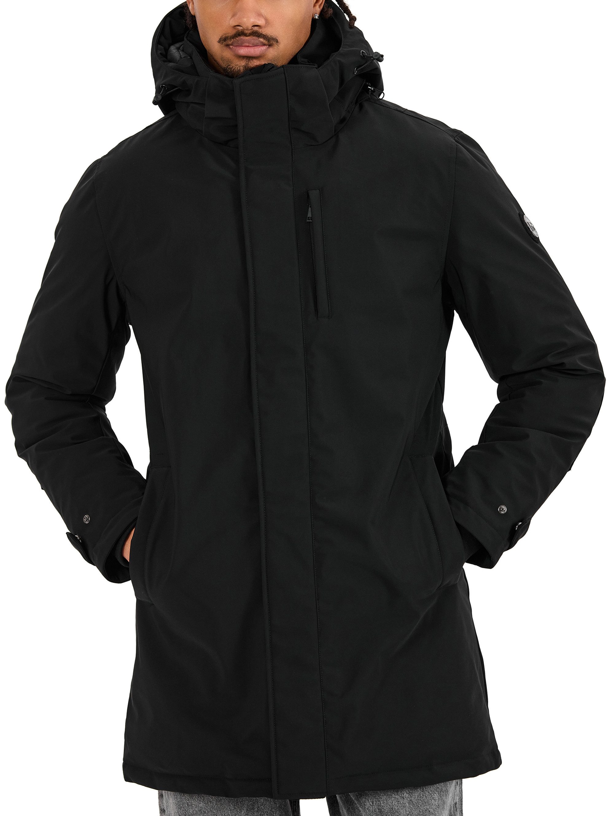 RedBridge Winterjacke mit abnehmbarer Kapuze warm wasserabweisend funktional Abnehmbare Kapuze, innenliegender Gummizug