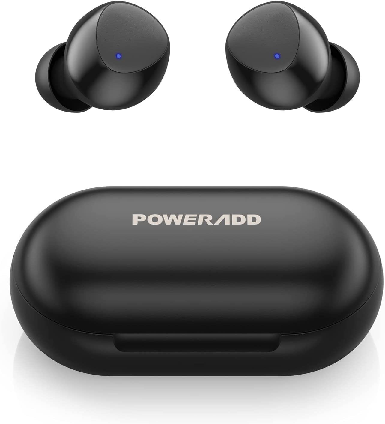 POWERADD S10 wireless In-Ear-Kopfhörer (Bluetooth Kopfhörer, Kopfhörer Kabellos, in Ear, HiFi Stereoklang, kabellose Köpfhörer mit Mikrofon, PX8 Wasserdicht, Bluetooth 5.0, Intelligente Berührung, 20 Std. Laufzeit)