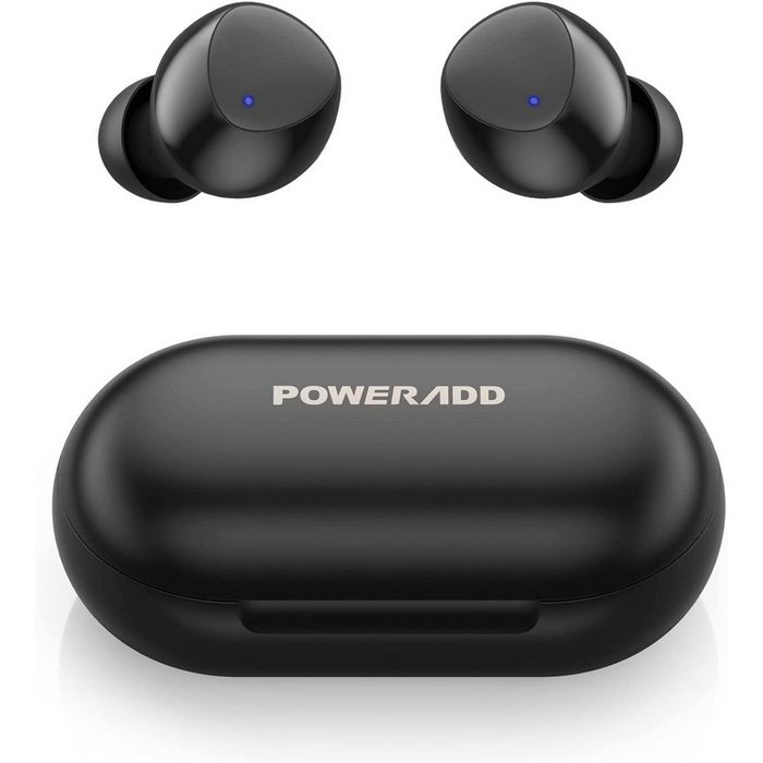 POWERADD S10 wireless In-Ear-Kopfhörer (Bluetooth Kopfhörer Kopfhörer Kabellos in Ear HiFi Stereoklang kabellose Köpfhörer mit Mikrofon PX8 Wasserdicht Bluetooth 5.0 Intelligente Berührung 20 Std. Laufzeit)