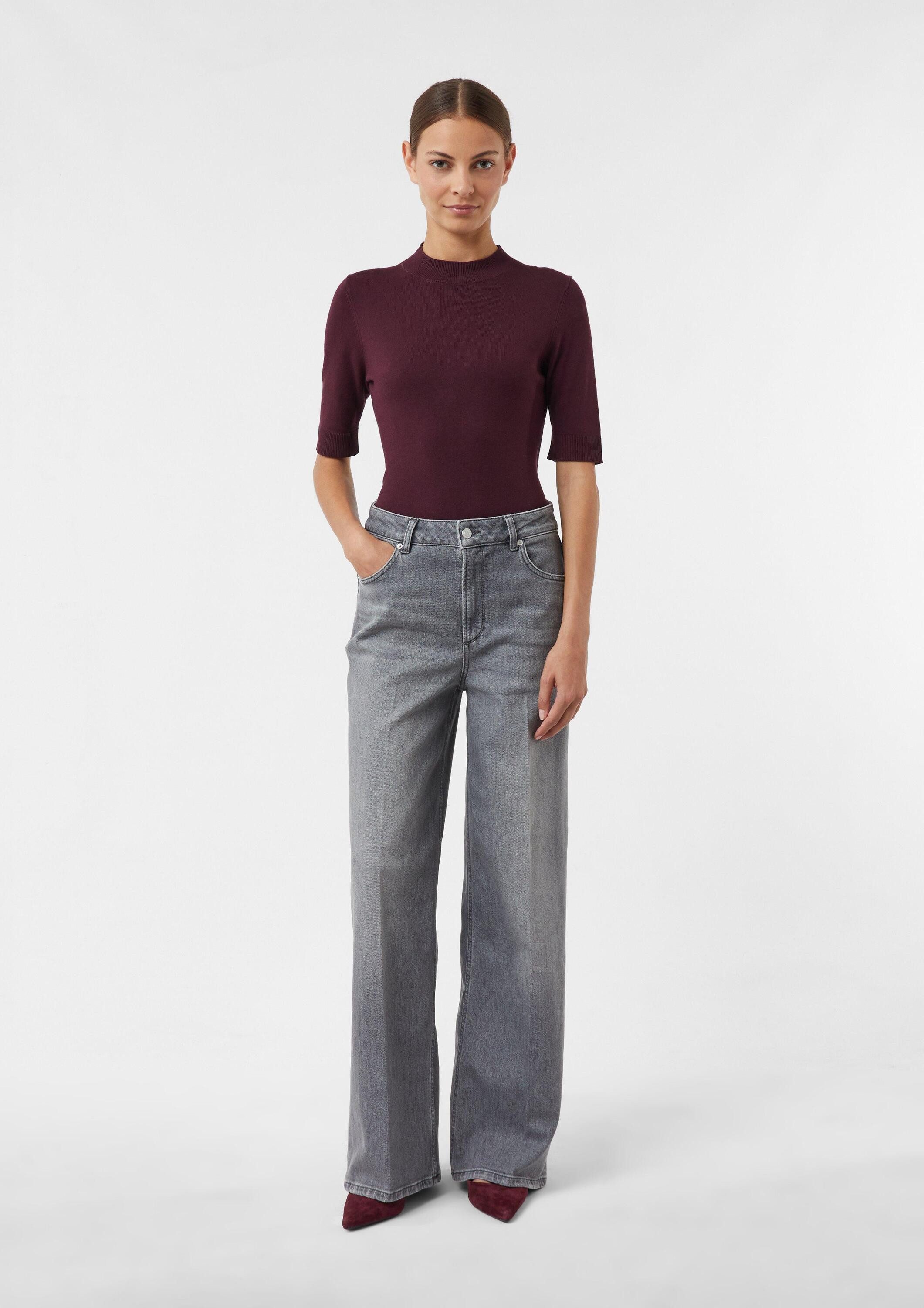 comma Weite Джинсы Джинсы-Hose High-Rise-Denim mit Wide Leg