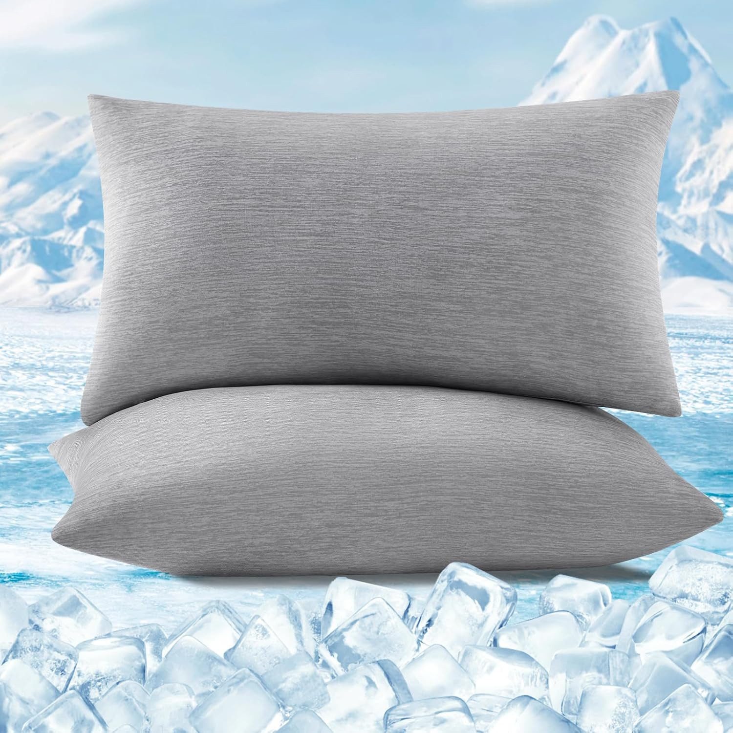 Woltu Kissenbezug, (2 Stück), Kühlende Kissenhülle, Weich, Atmungsaktiv, mi günstig online kaufen