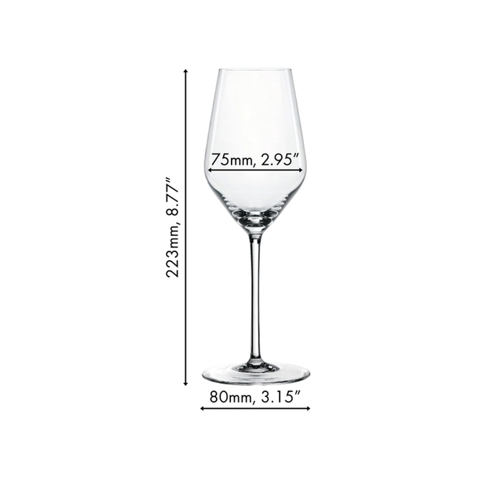 SPIEGELAU Champagnerglas Style Champagnergläser 310 ml 12er Set, 12-tlg., Glas