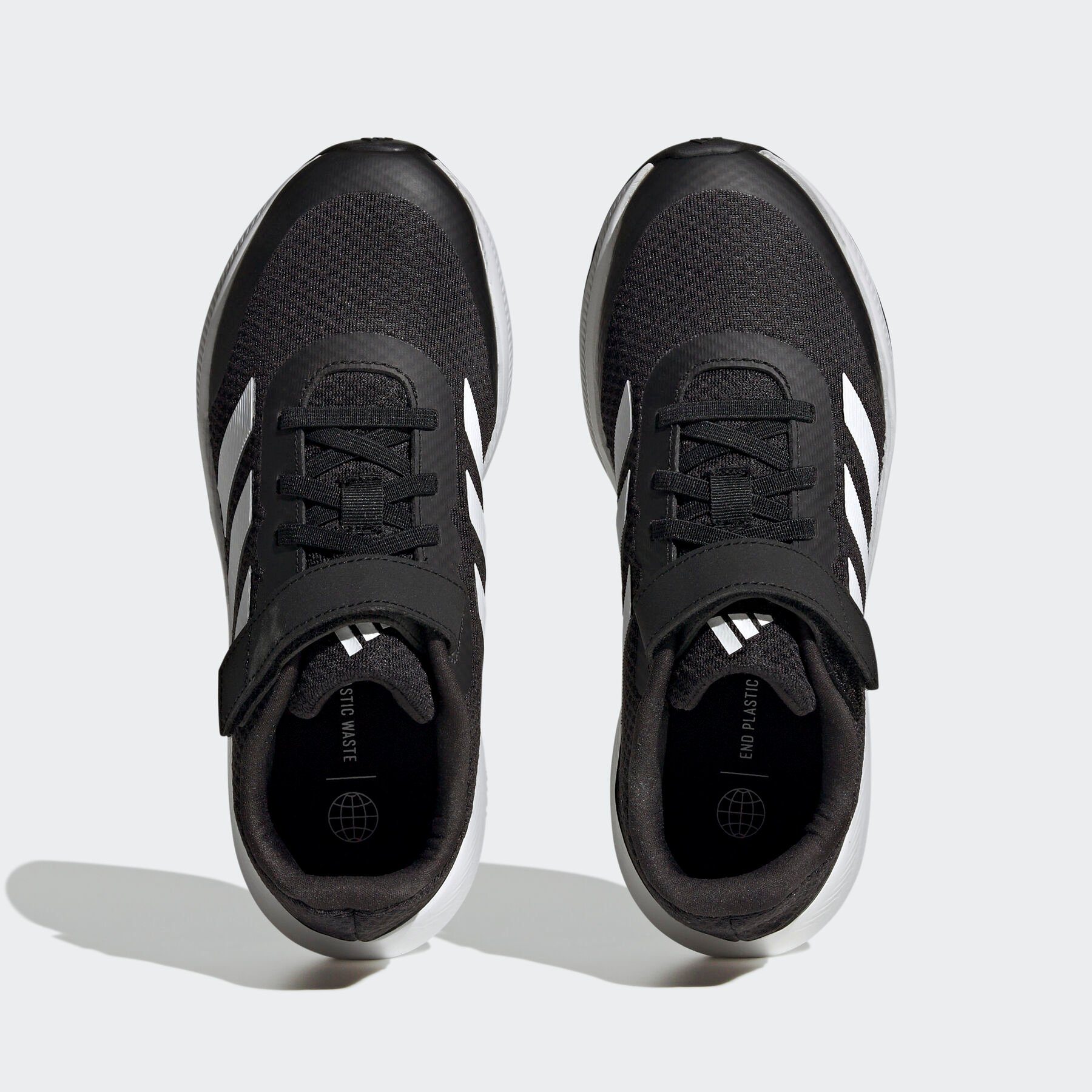 Sportswear 3.0 TOP Sneaker adidas ELASTIC STRAP schwarz-weiß RUNFALCON LACE