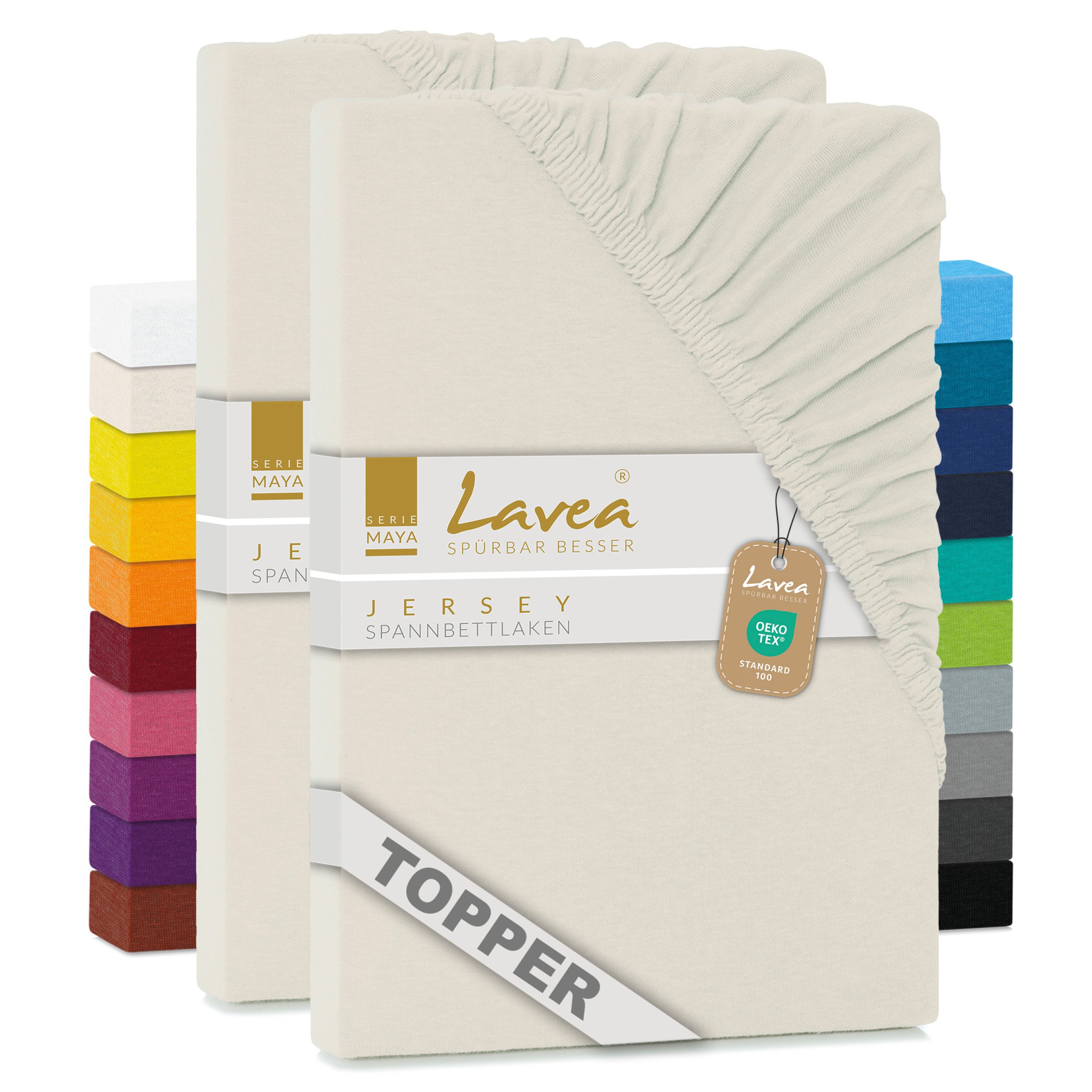 Lavea Spannbettlaken Maya, in Gr. 60x140, 90x200, 120x200, 140x200, 180x200 günstig online kaufen