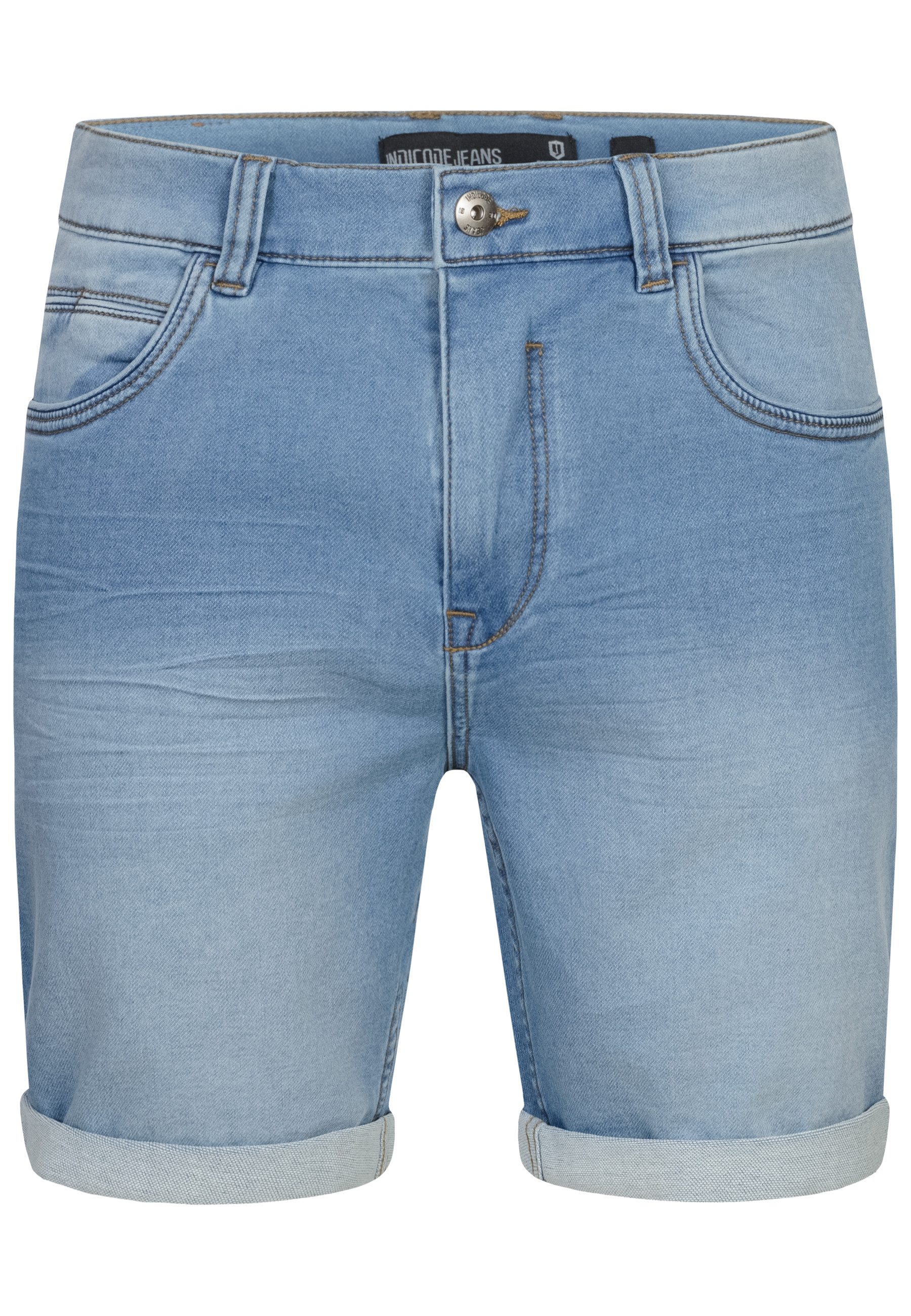 INDICODE Jeansshorts Herren Lonar Jeans Shorts Herrenshorts Moderne und luftig leichte Herren Jeans-Shorts – Bild 2 von 5