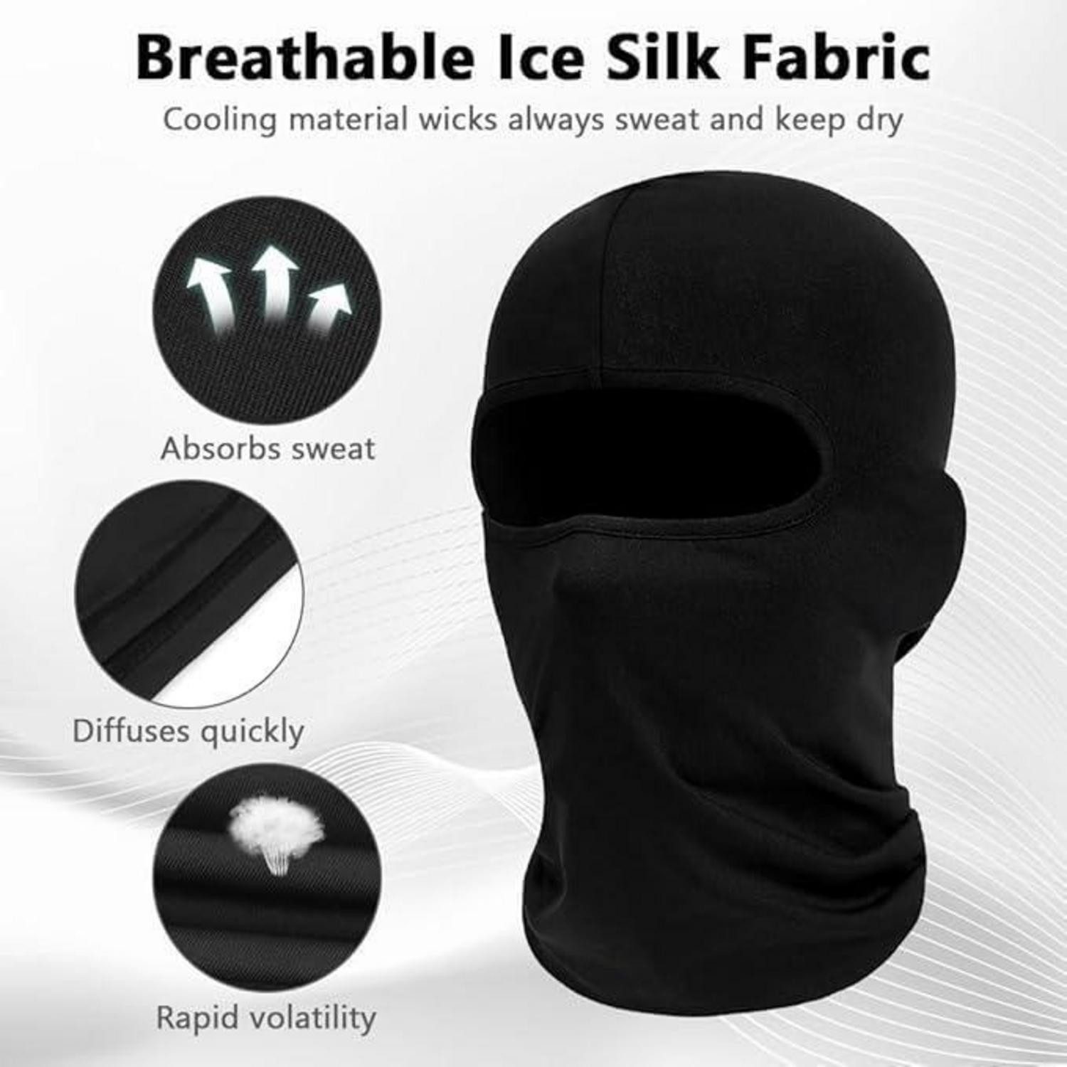 LuxusKollektion Sturmhaube Sturmhaube Balaclava Motorrad Ski Winter UV Schutz #A 1 Stücke-weiß
