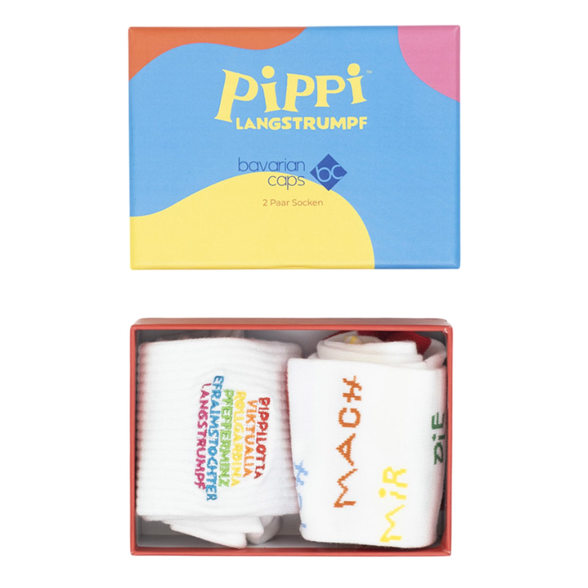 Bavarian Caps Socken Bavarian Caps Sockenbox "Pippi Langstrumpf" v2 (Freize günstig online kaufen