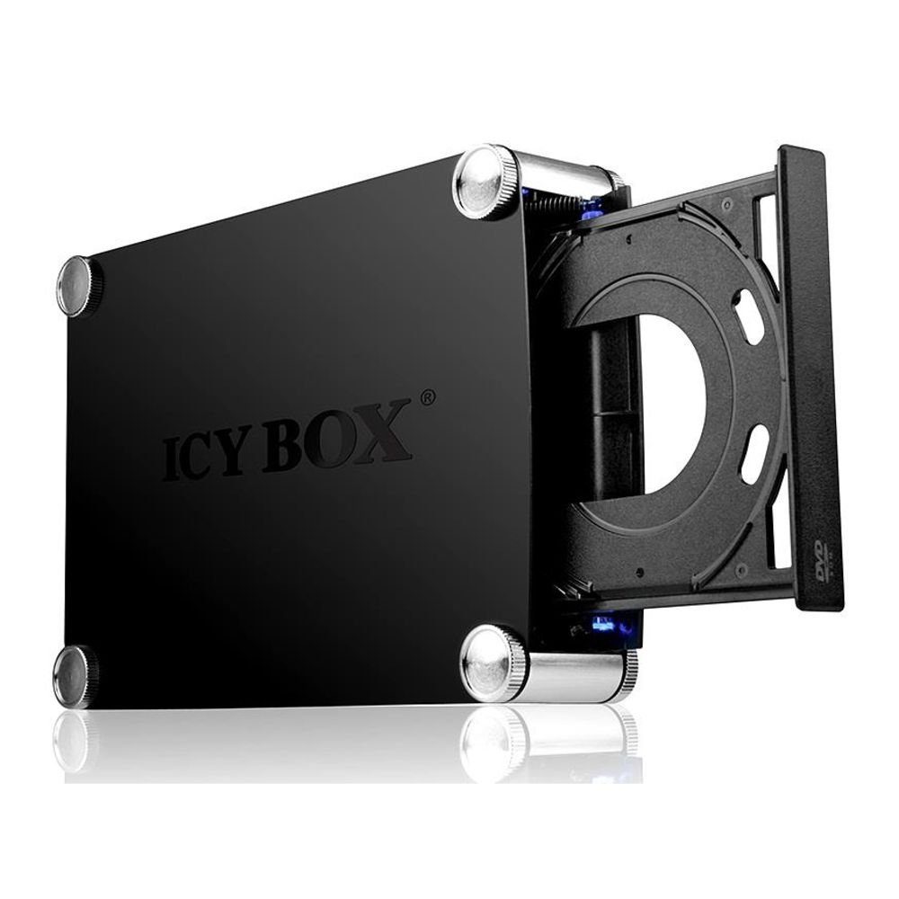 ICY BOX GamingGehäuse IB550StU3S, Externes Gehäuse für 5,25" Bluray und DVD Laufwerke, USB 3.