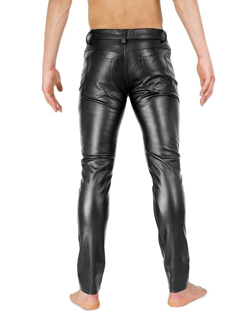 BOCKLE Lederhose Bockle® Super Skinny Faux Button Kunstlederhise Stretch Le günstig online kaufen