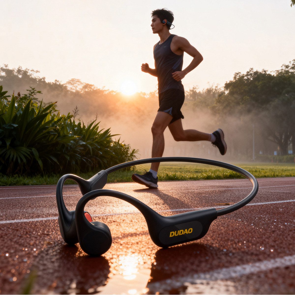 Dudao U22 Bluetooth-Kopfhörer (Knochenleitung mit offenem Sitz, IP55 und Bluetooth 5.4 für Outdoor)