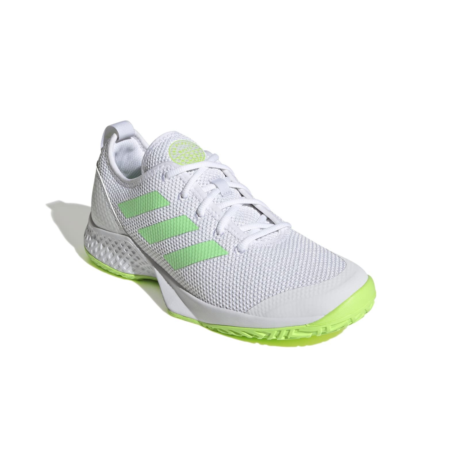 adidas Performance CourtFlash Allcourt weiss/limegrün Herren Tennisschuh