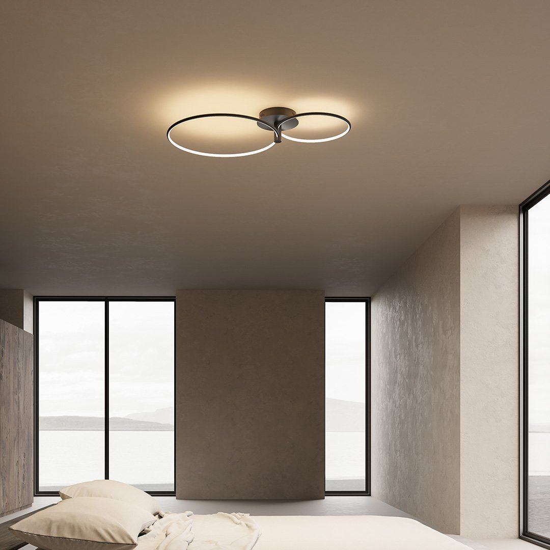 Neona LED Deckenleuchte ORPHEUS Schwarz, LED günstig online kaufen
