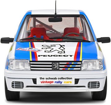 Solido Modellauto Solido Modellauto Maßstab 1:18 Peugeot 205 Rallye 1,9L weiß 1990 S1801, Maßstab 1:18
