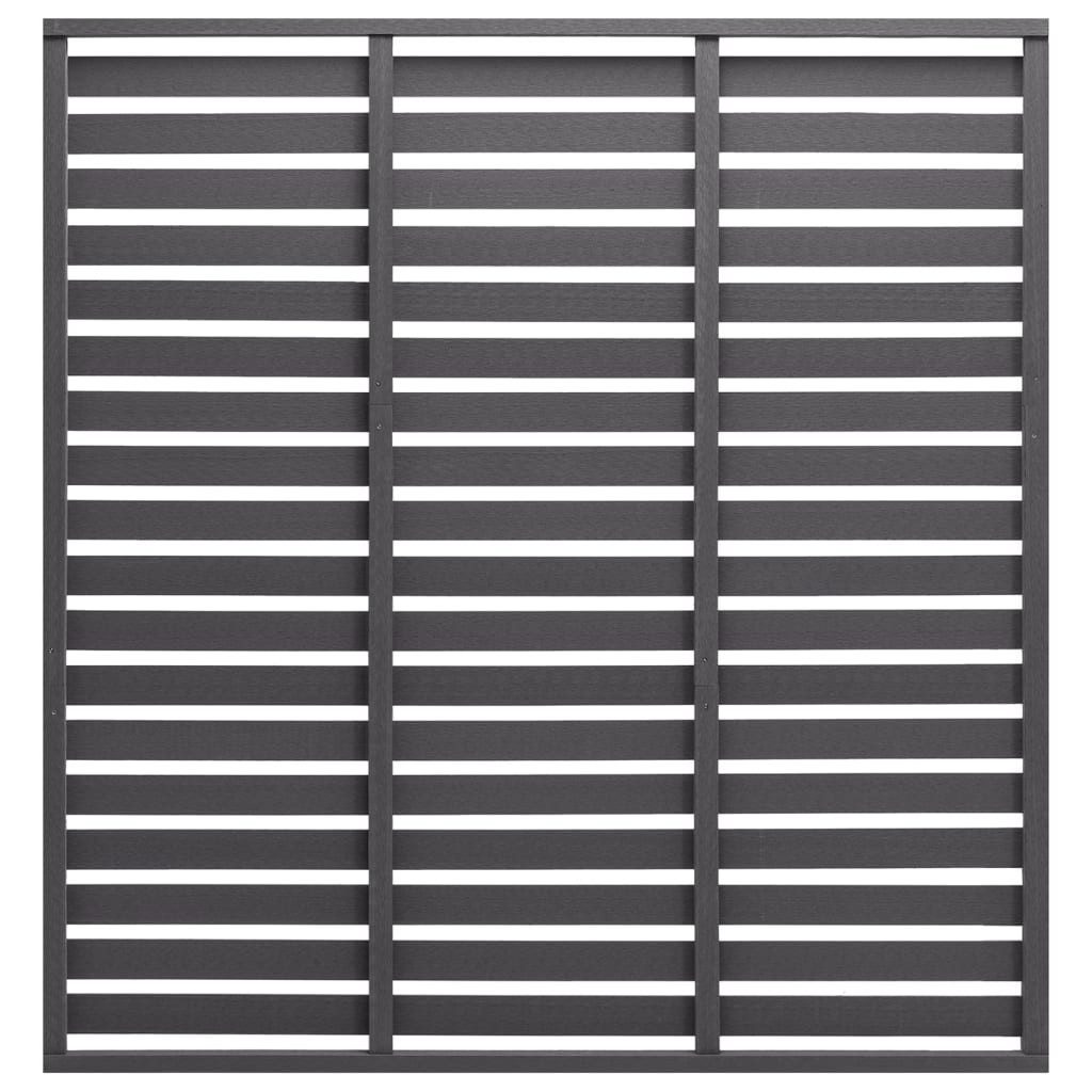 Gartentor Zaunelement WPC 180 x 180 cm Grau