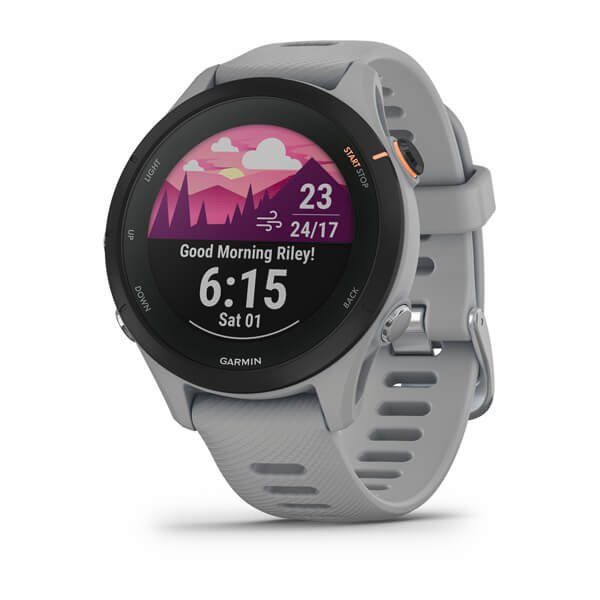 Garmin Forerunner 255S Basic Smartwatch (2,8 cm/1,1 Zoll, Proprietär),  Vorinstallierte Sport Apps, wie u.a. Triathlon, Laufen, Radfahren | Smartwatches